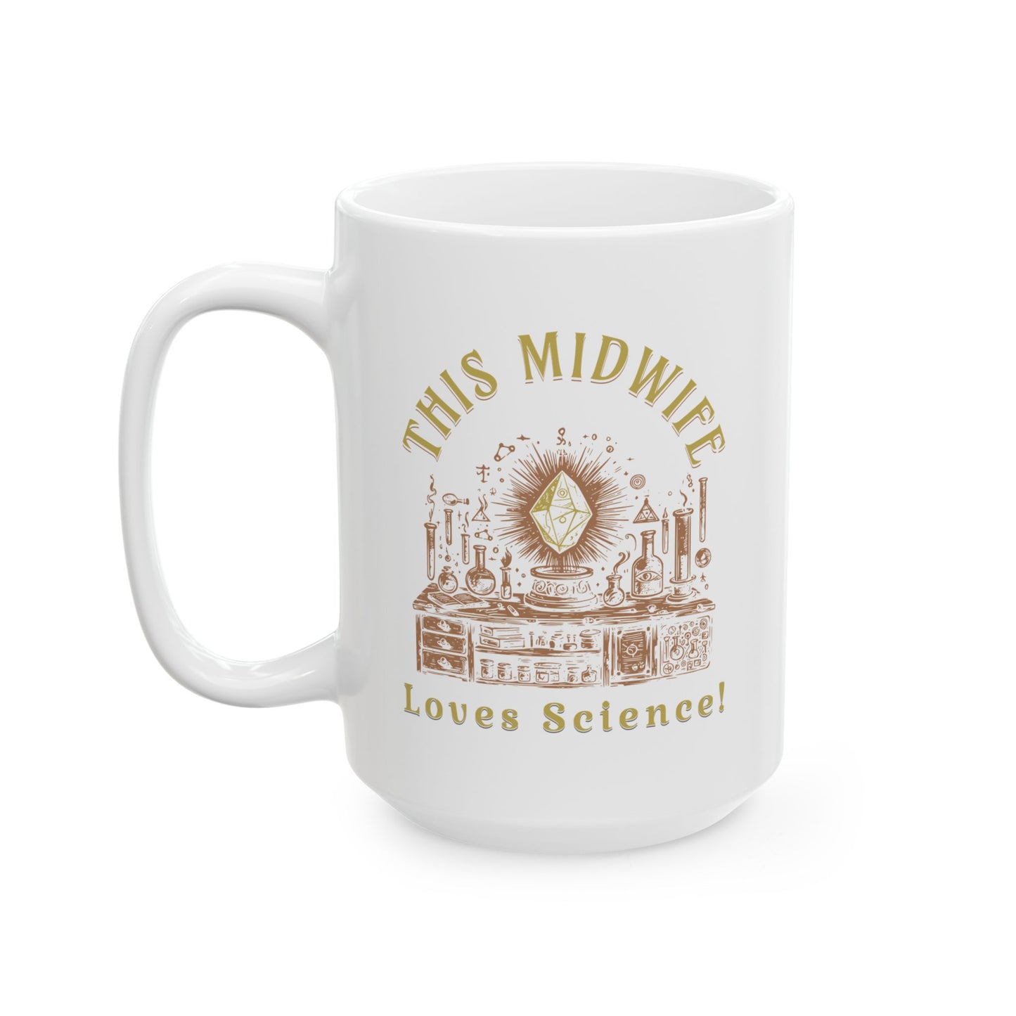 This Midwife Loves Science Mug