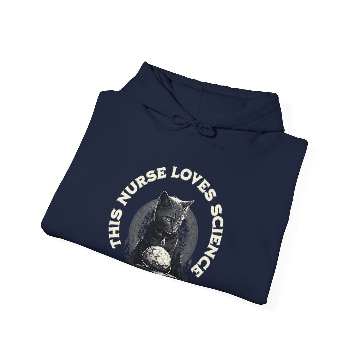 This Nurse Loves Science Cat Hoodie Sweatshirt