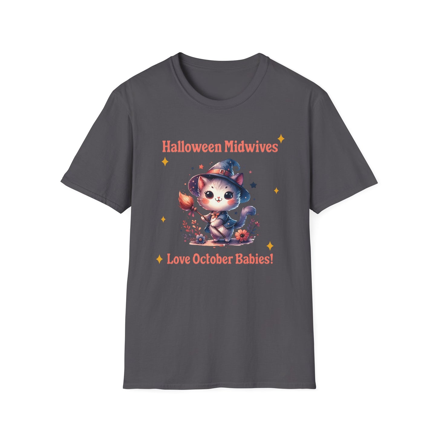 Halloween Midwife T-Shirt Midwives Love October Babies