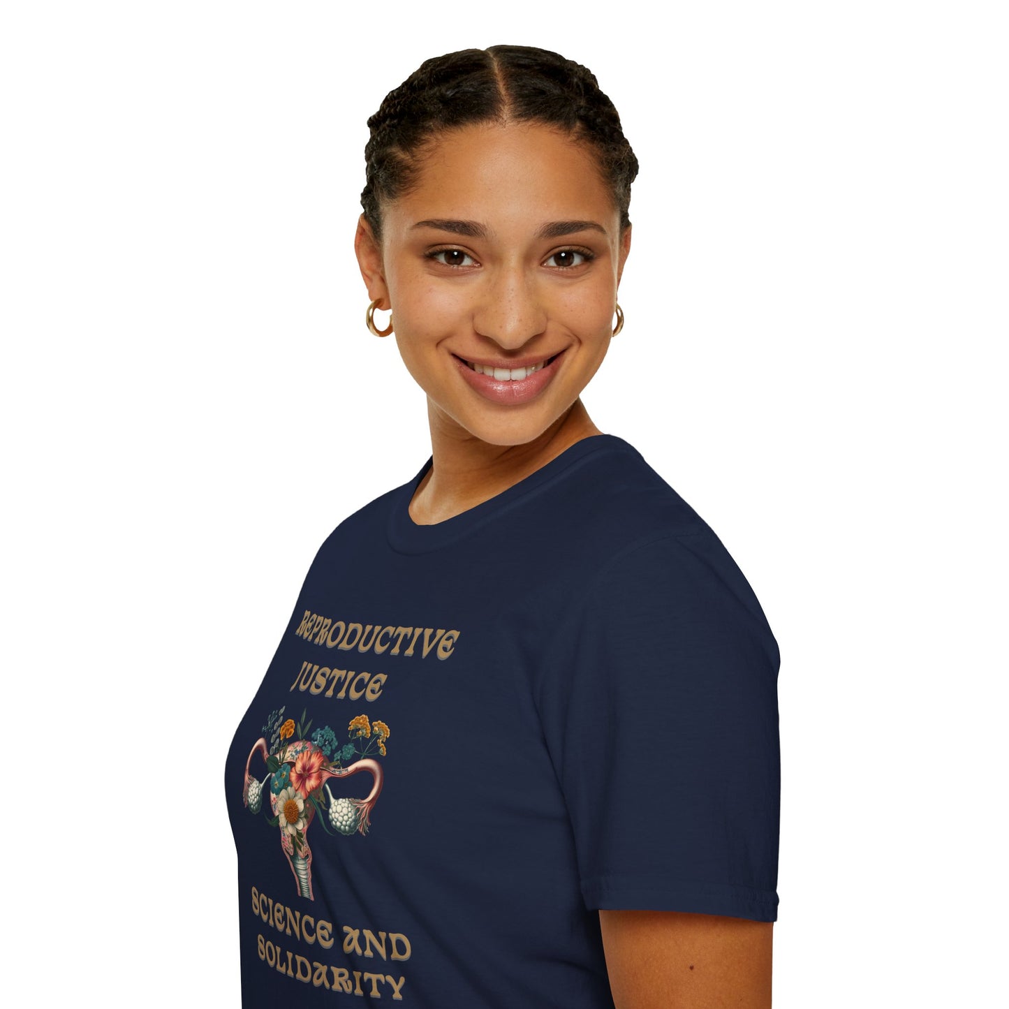 Reproductive Justice Science & Solidarity Uterus T-Shirt