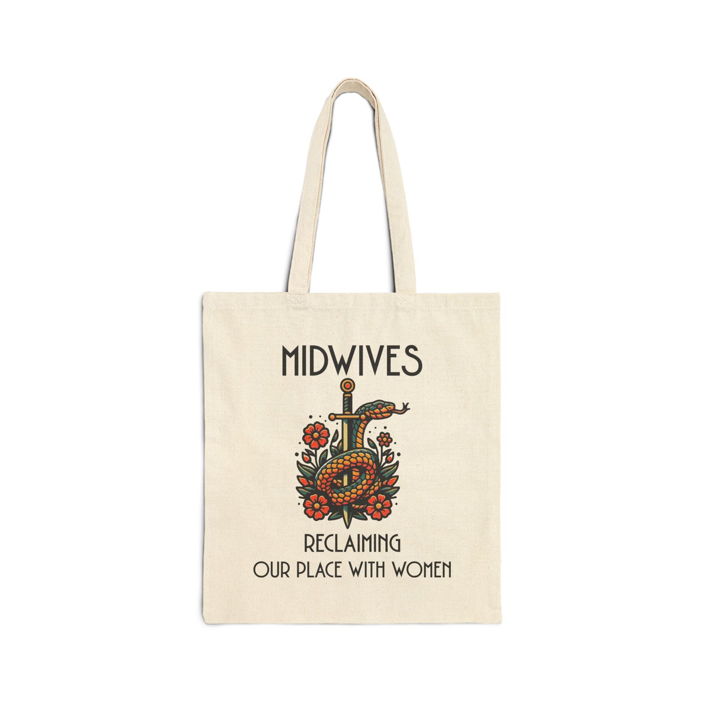 Midwife Tote Bag Reclaiming Our Place With Women Healing Snake