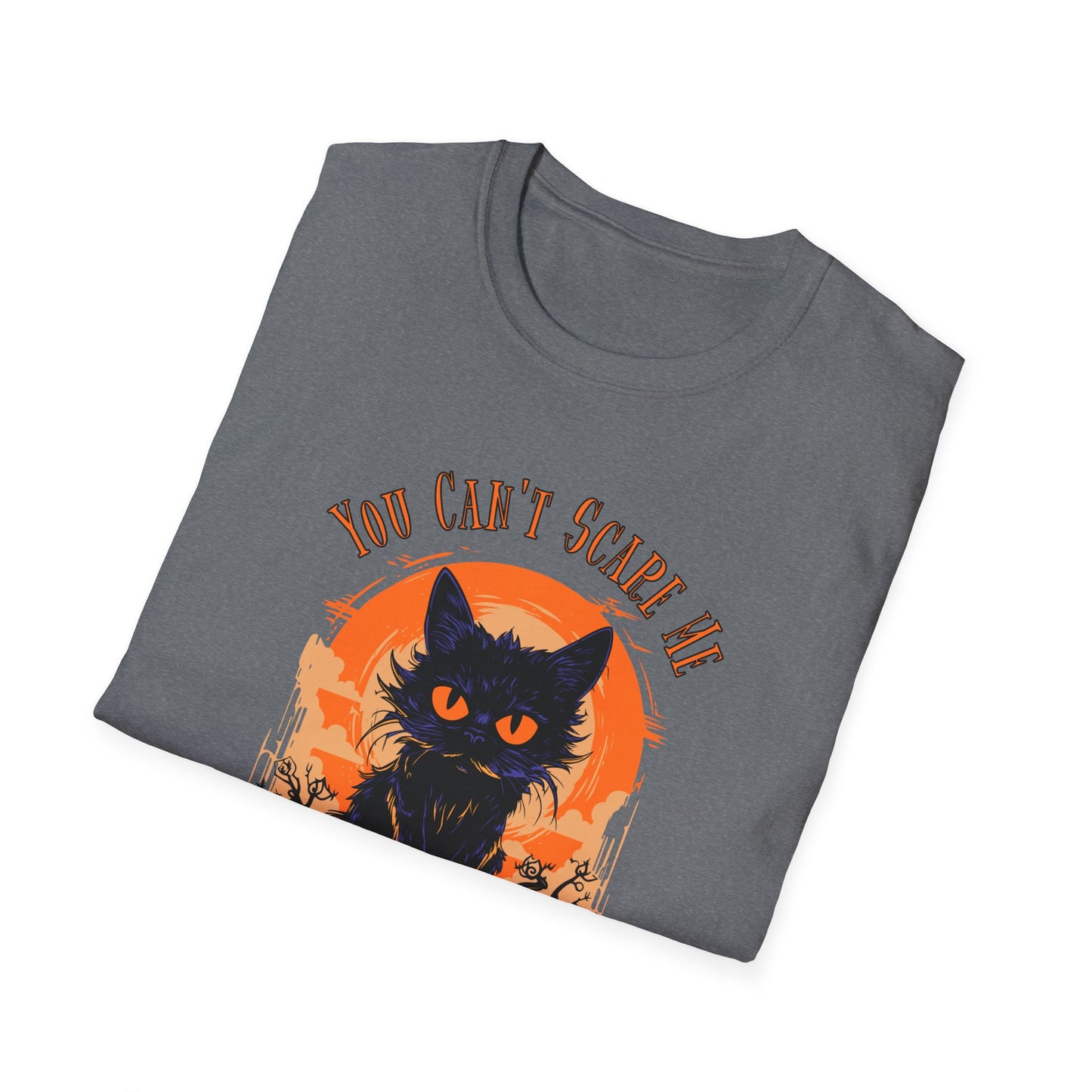 Midwife Halloween T-Shirt Can't Scare Me Black Cat