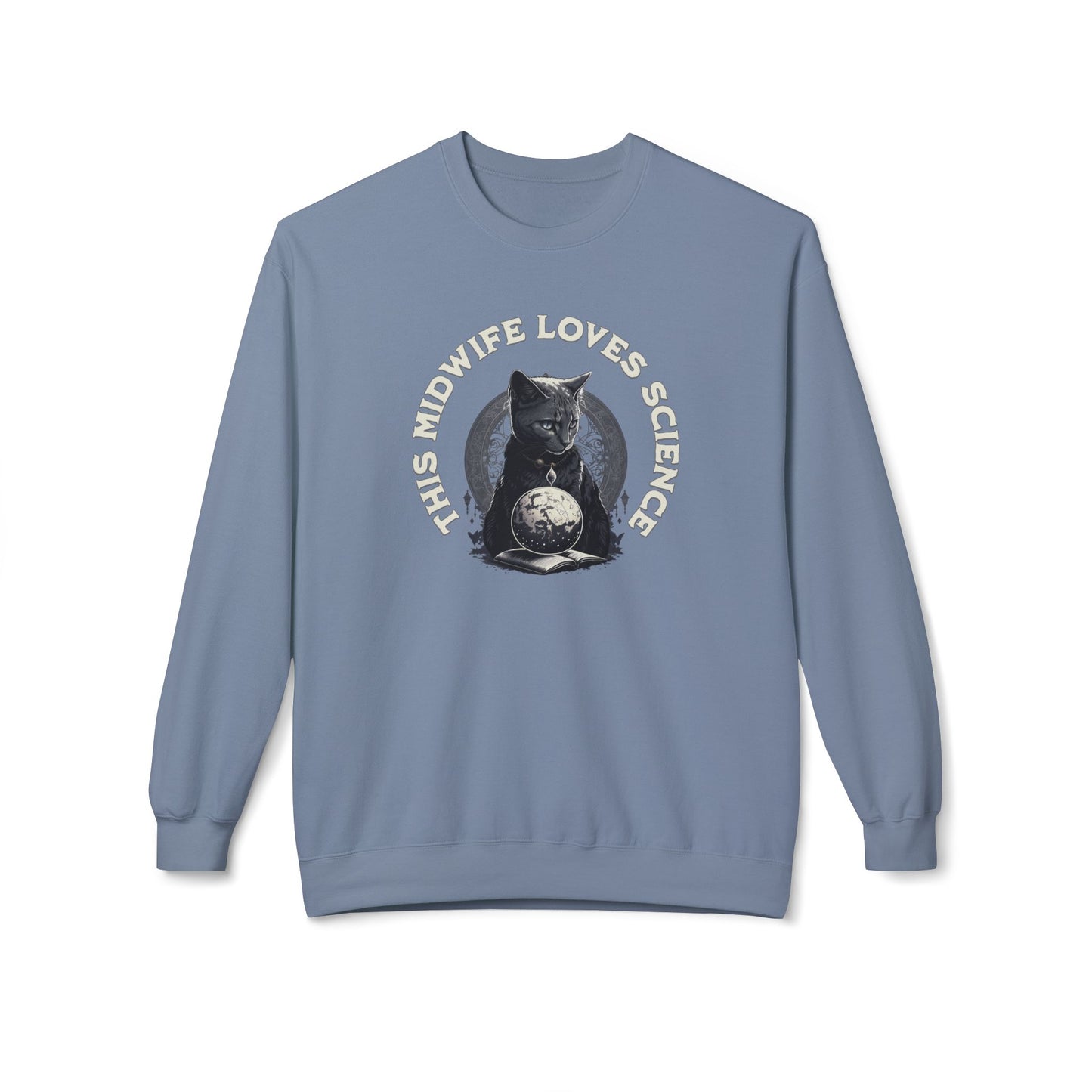 This Midwife Loves Science Cat Sweatshirt