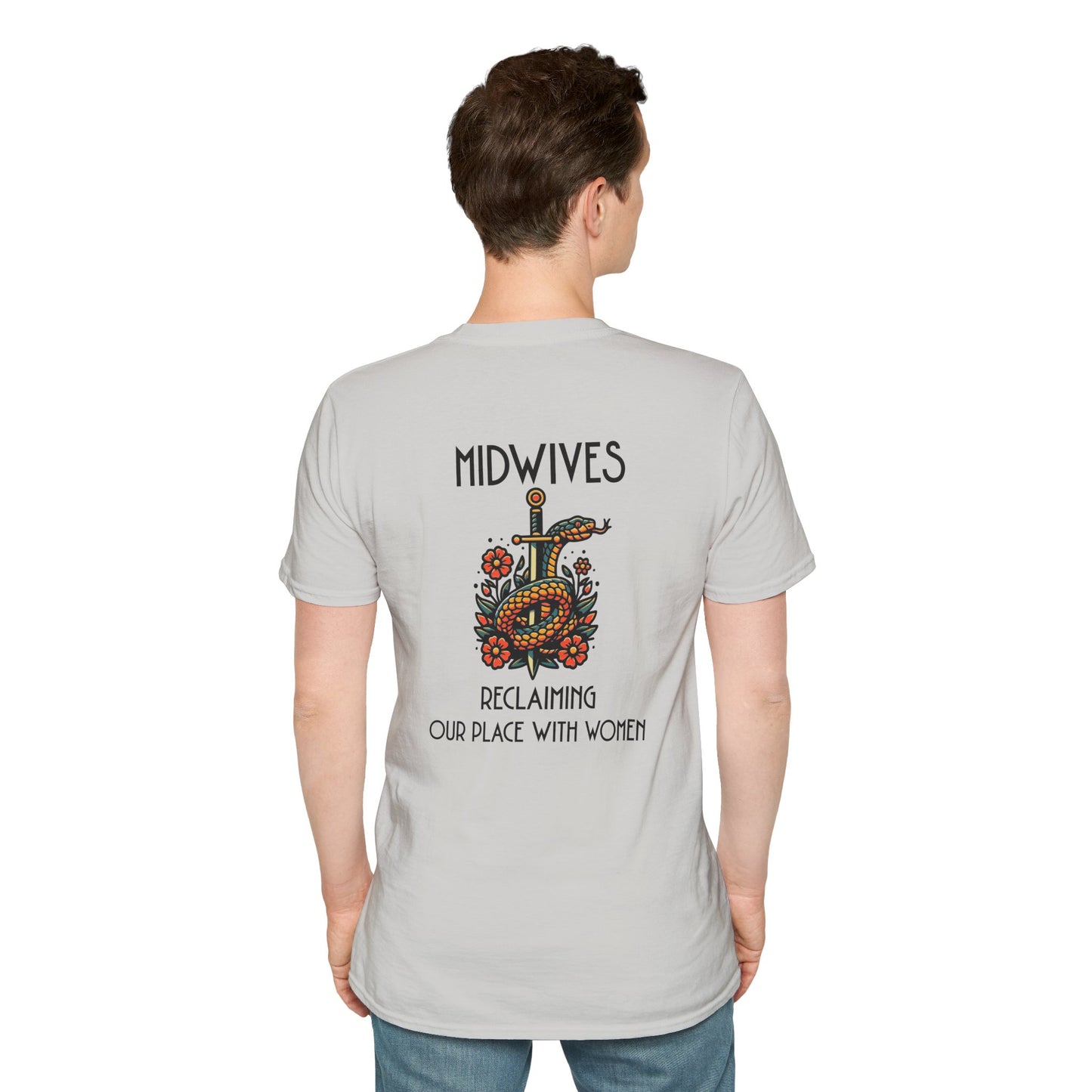 Reclaiming Our Place With Women Healing Snake Midwife T-Shirt