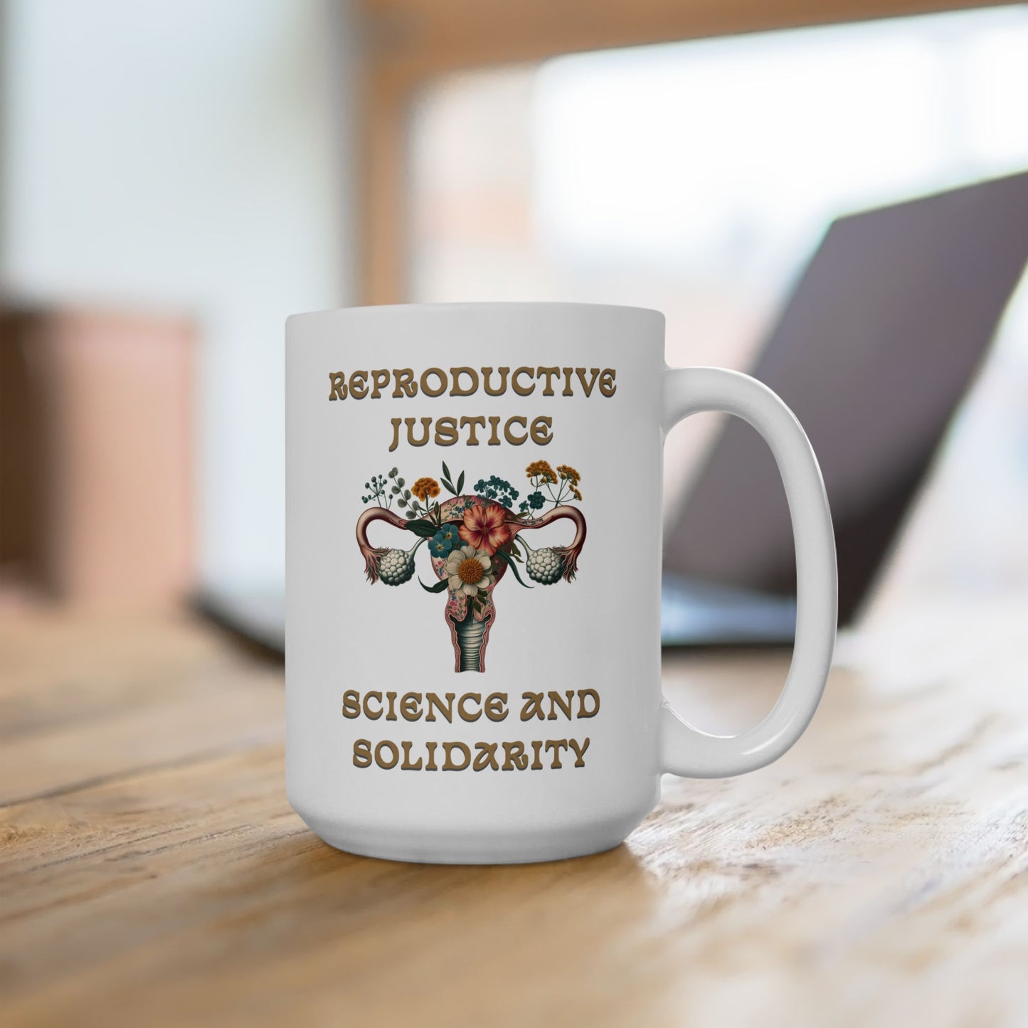 Reproductive Justice Science & Solidarity Uterus Mug