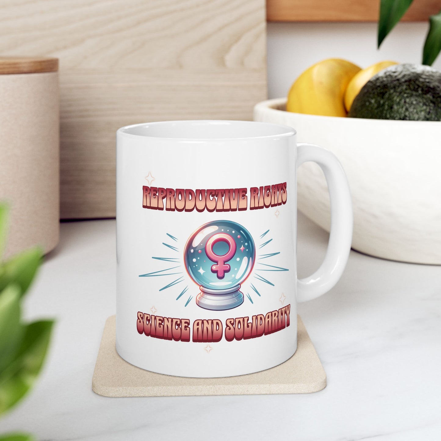 Reproductive Rights Science and Solidarity Mug