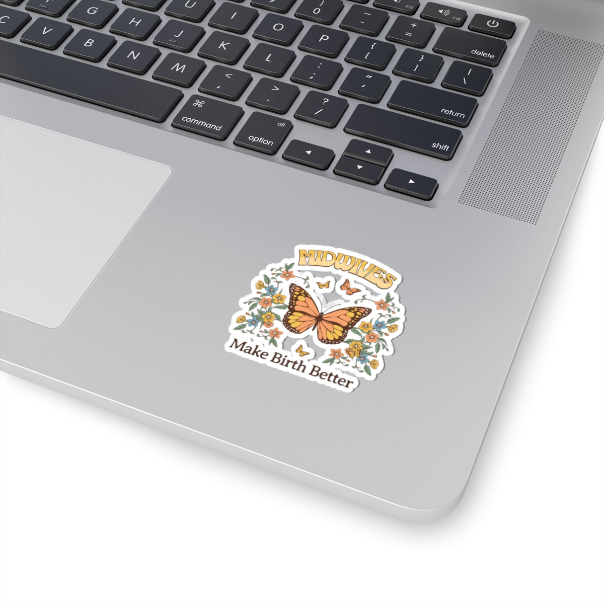 Midwives Make Birth Better Butterfly Midwife Sticker