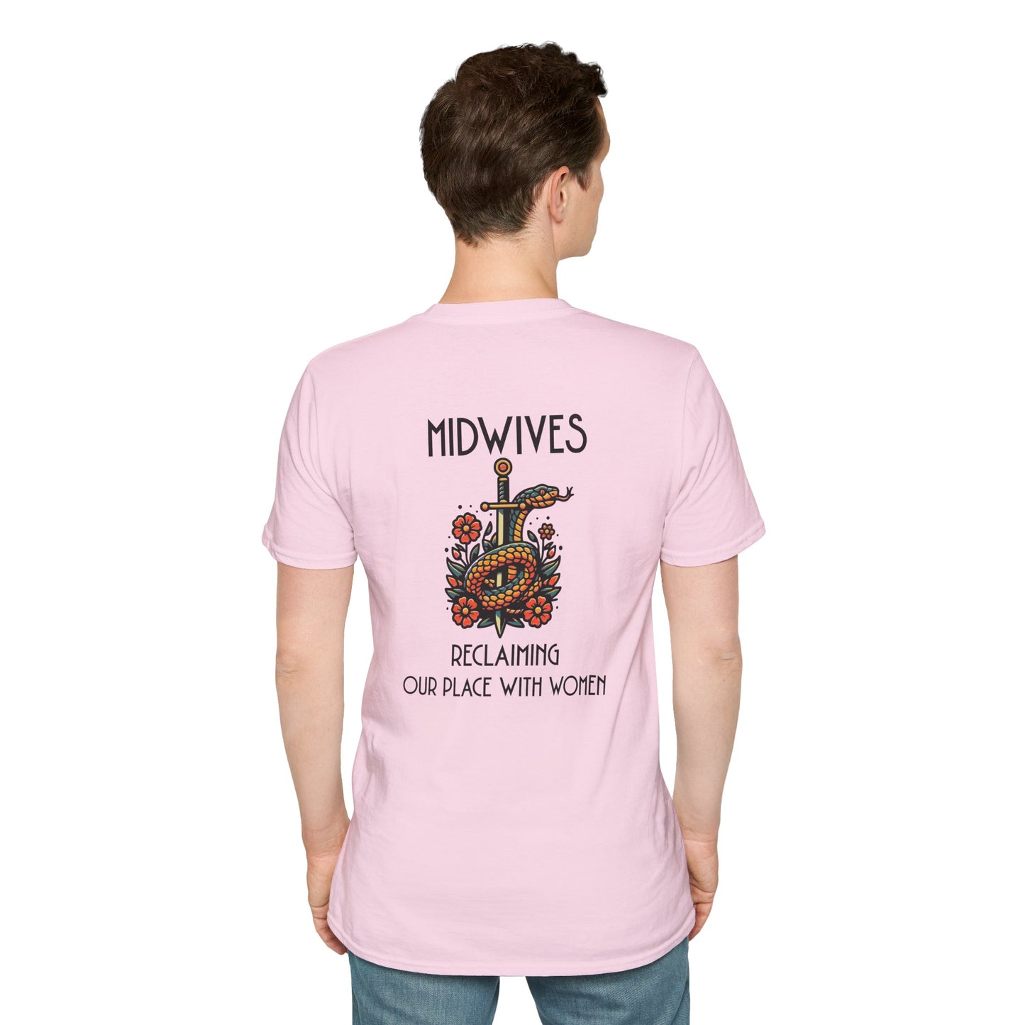 Reclaiming Our Place With Women Healing Snake Midwife T-Shirt
