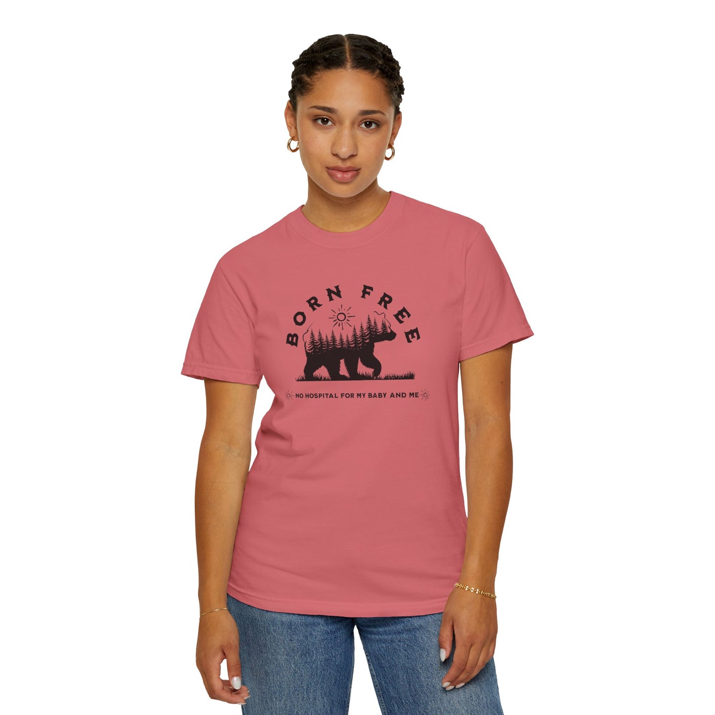 Born Free Mama Bear Birth T-shirt