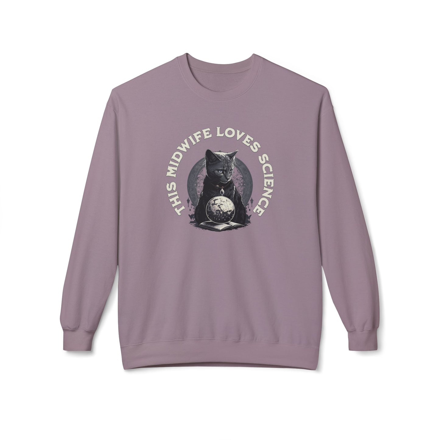 This Midwife Loves Science Cat Sweatshirt