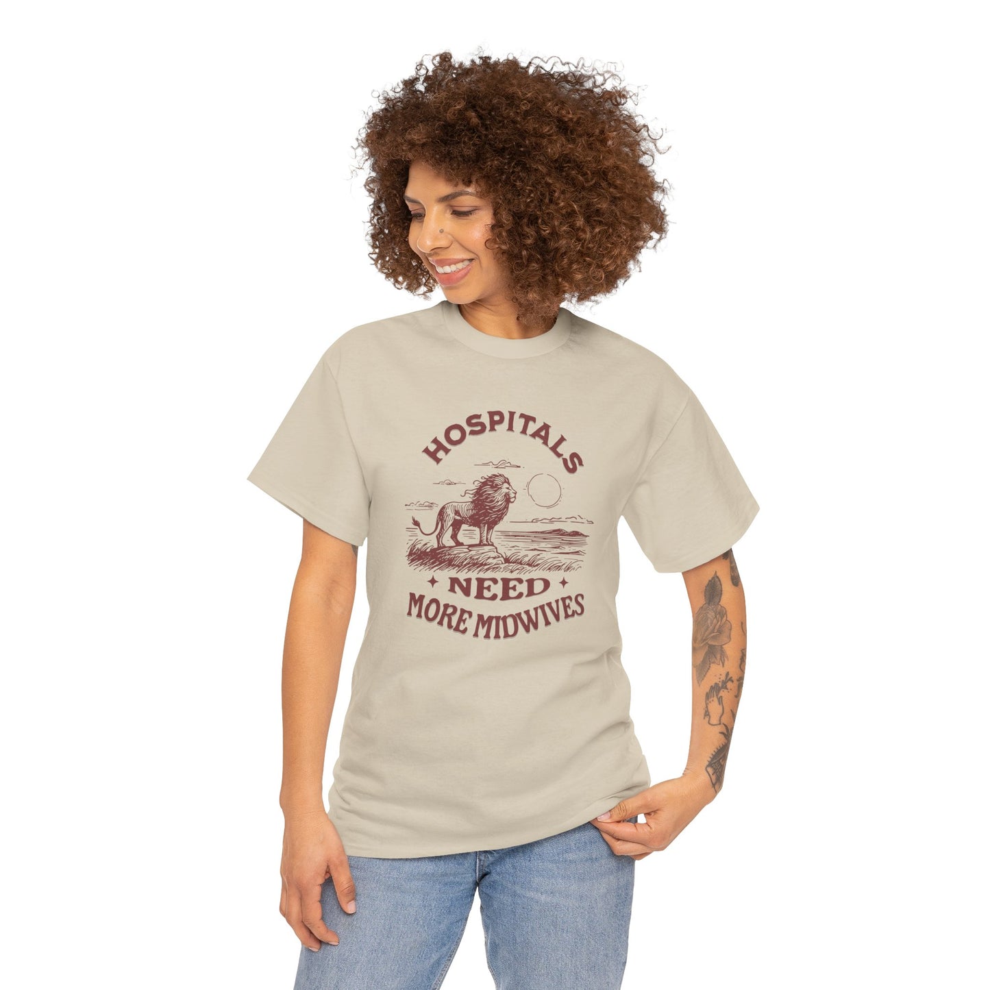 Hospitals Need More Midwives Lion T-shirt