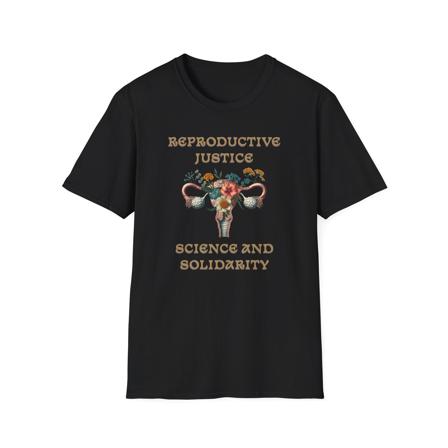 Reproductive Justice Science & Solidarity Uterus T-Shirt