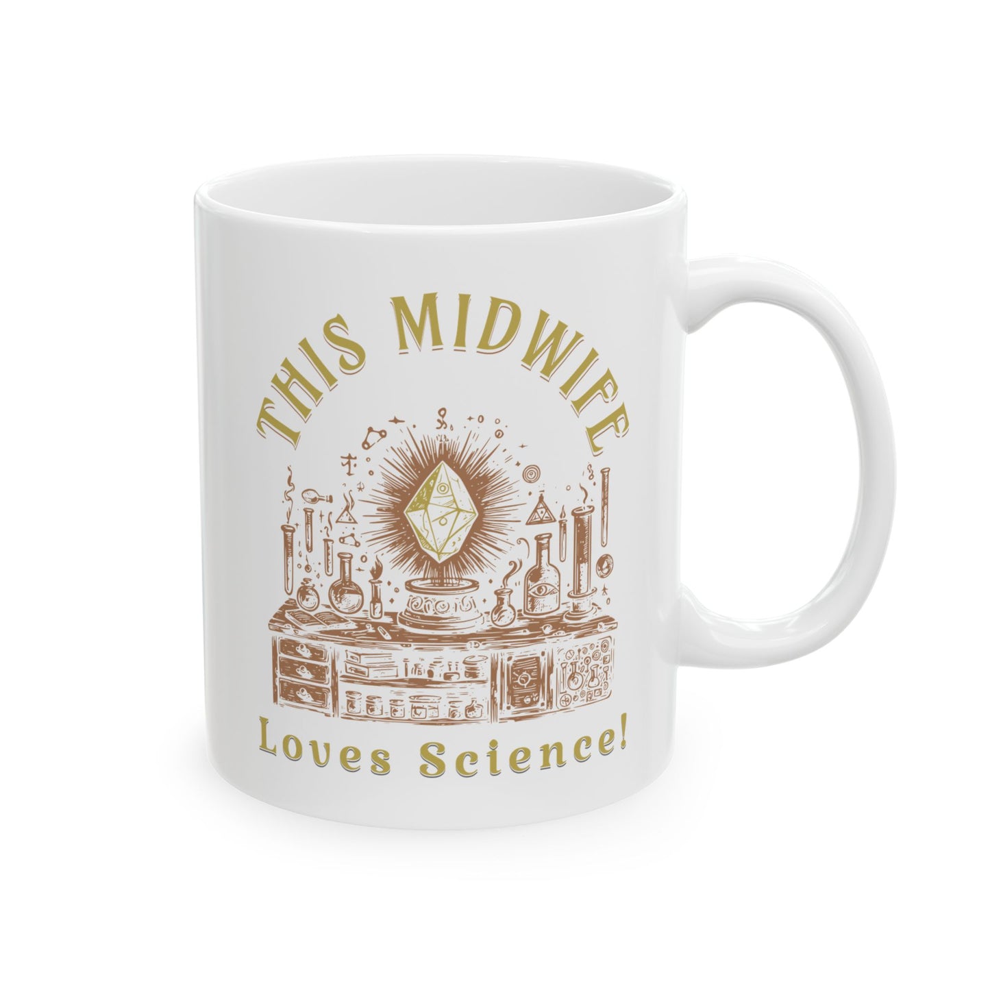 This Midwife Loves Science Mug
