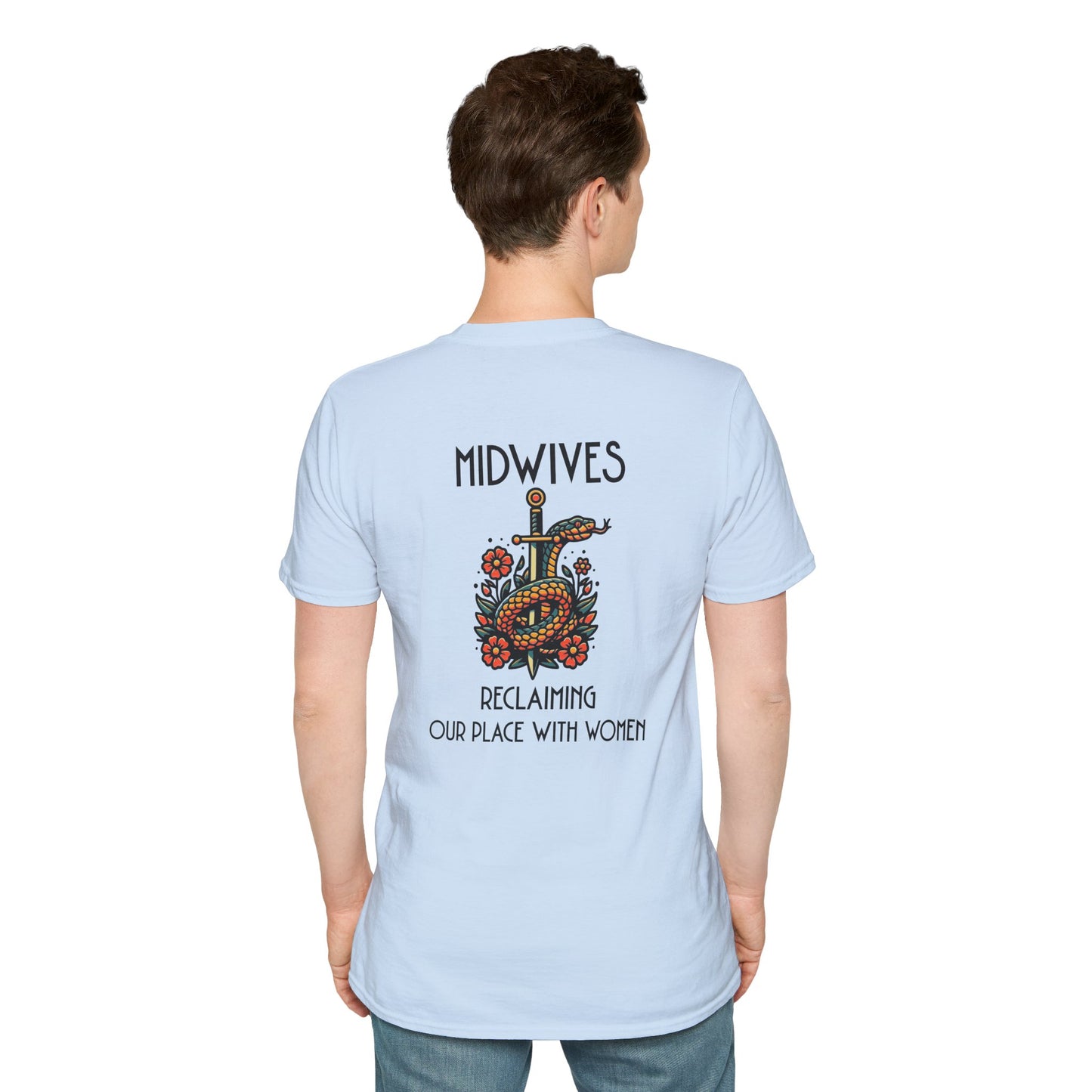 Reclaiming Our Place With Women Healing Snake Midwife T-Shirt