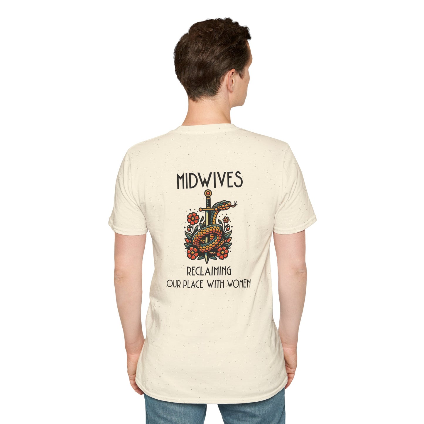Reclaiming Our Place With Women Healing Snake Midwife T-Shirt