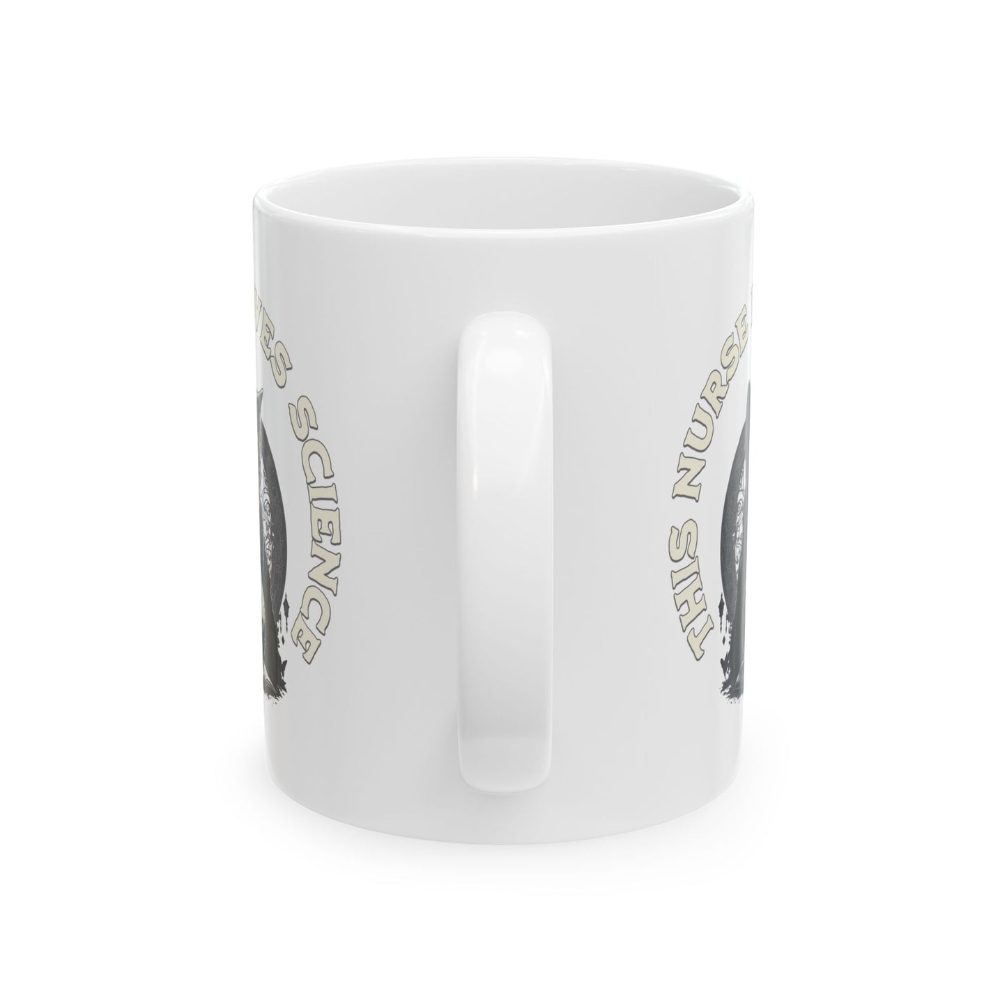 This Nurse Loves Science Cat Mug
