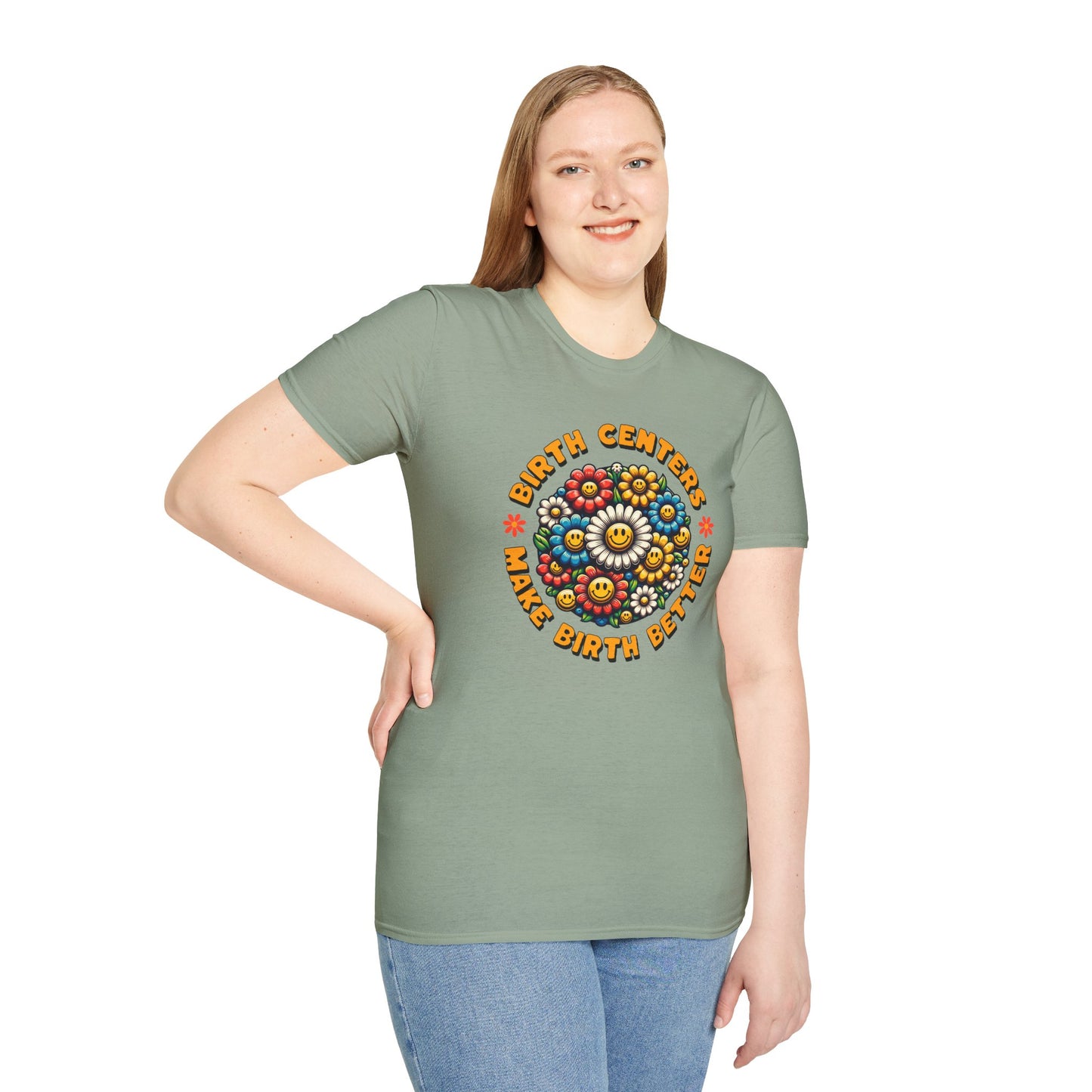 Birth Centers Make Birth Better - Bloom Softstyle T-Shirt