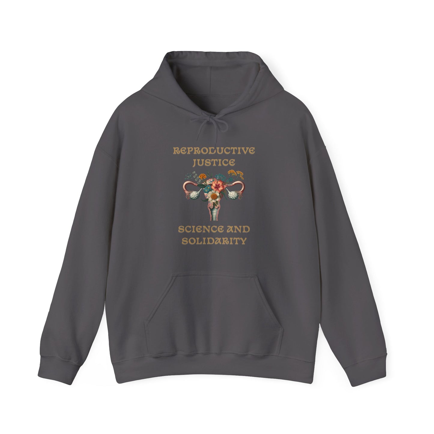 Reproductive Justice Science & Solidarity Uterus Hoodie Sweatshirt