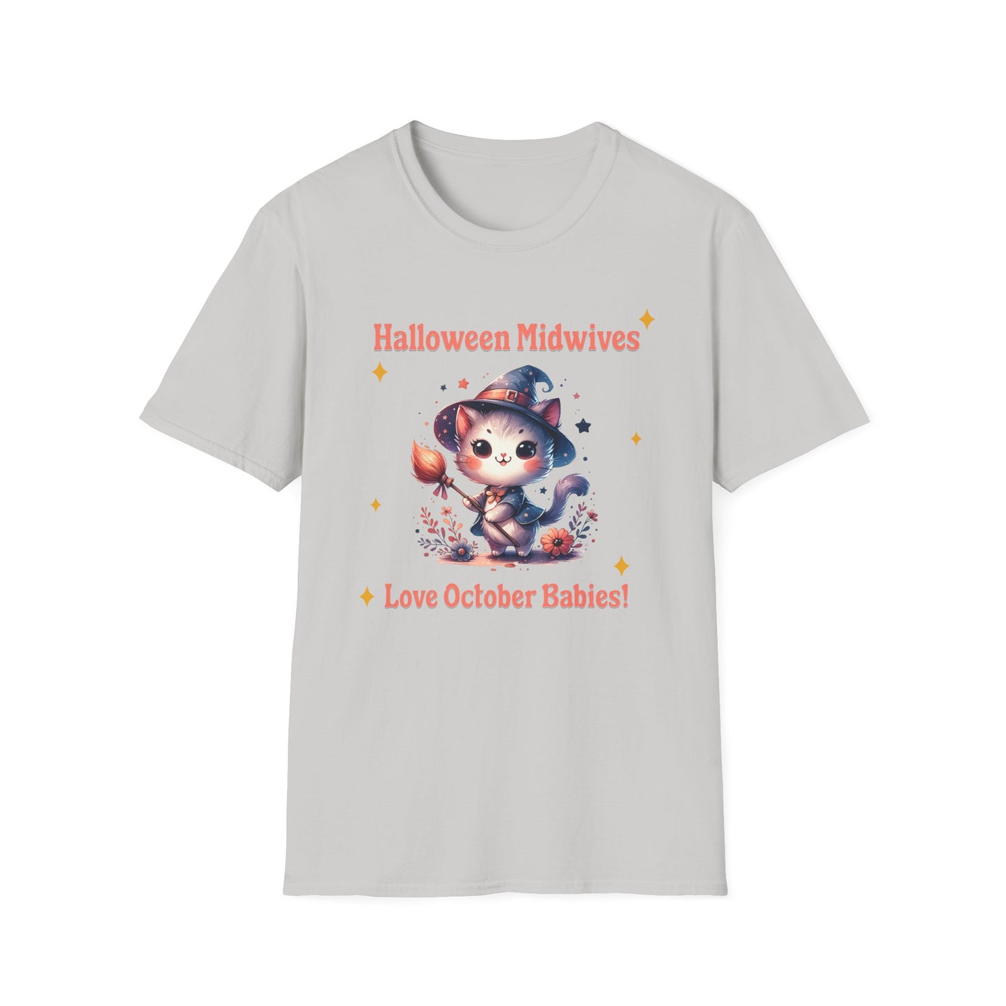 Halloween Midwife T-Shirt Midwives Love October Babies