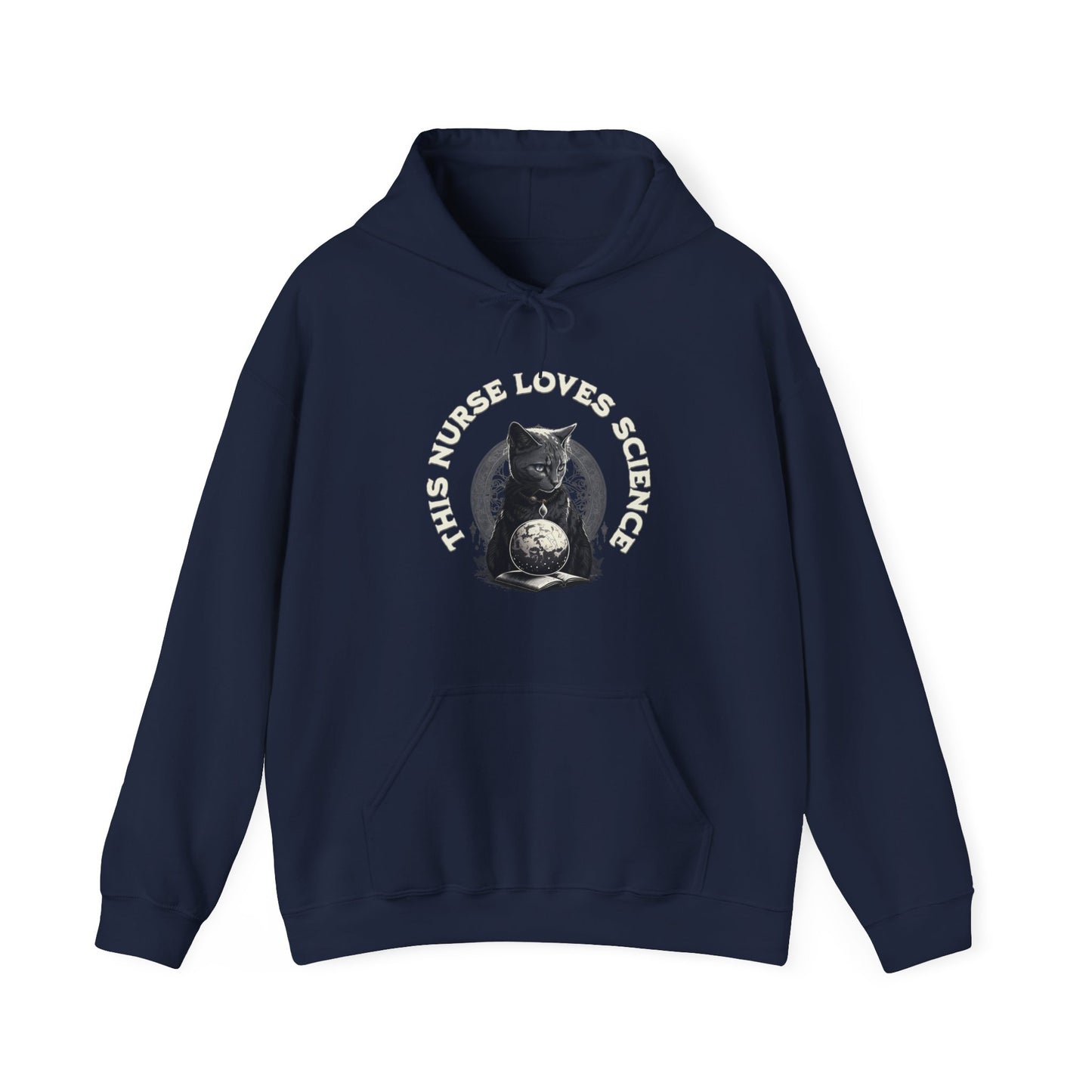 This Nurse Loves Science Cat Hoodie Sweatshirt