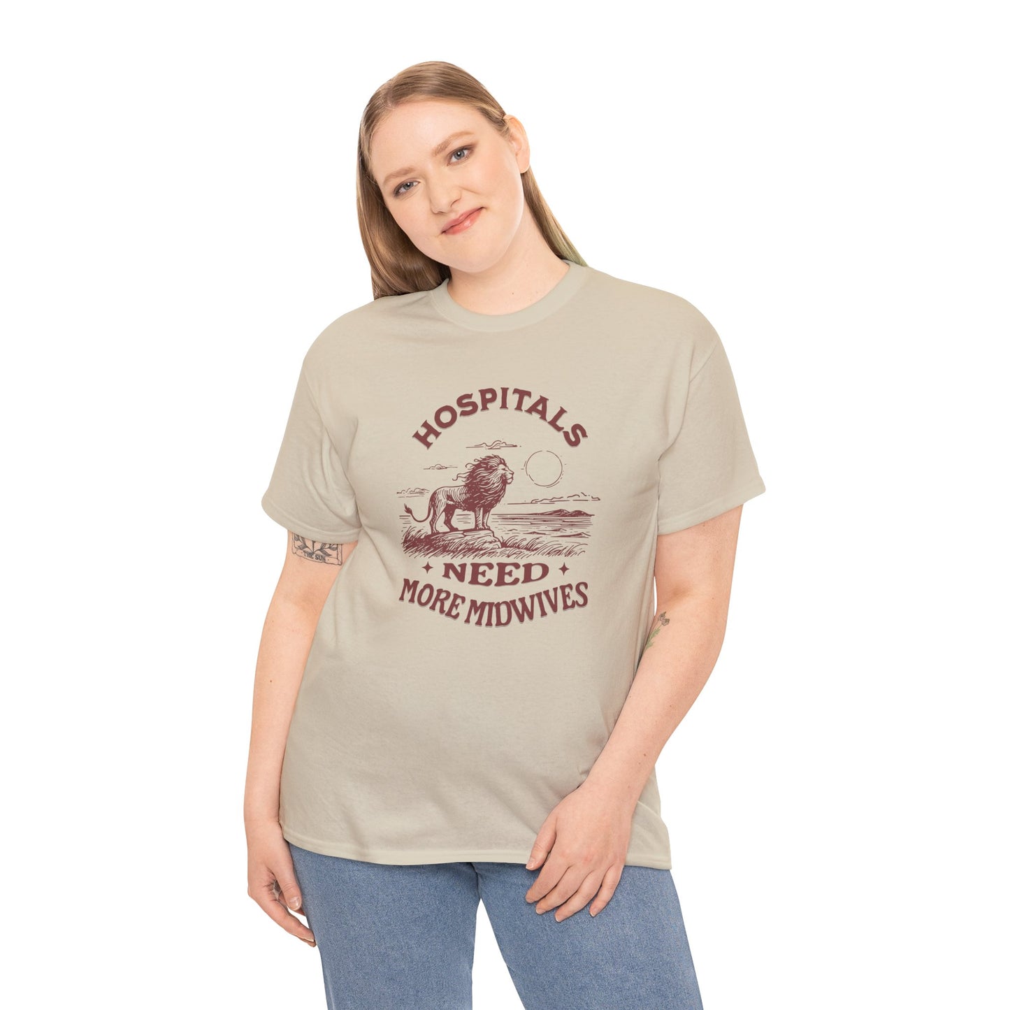 Hospitals Need More Midwives Lion T-shirt