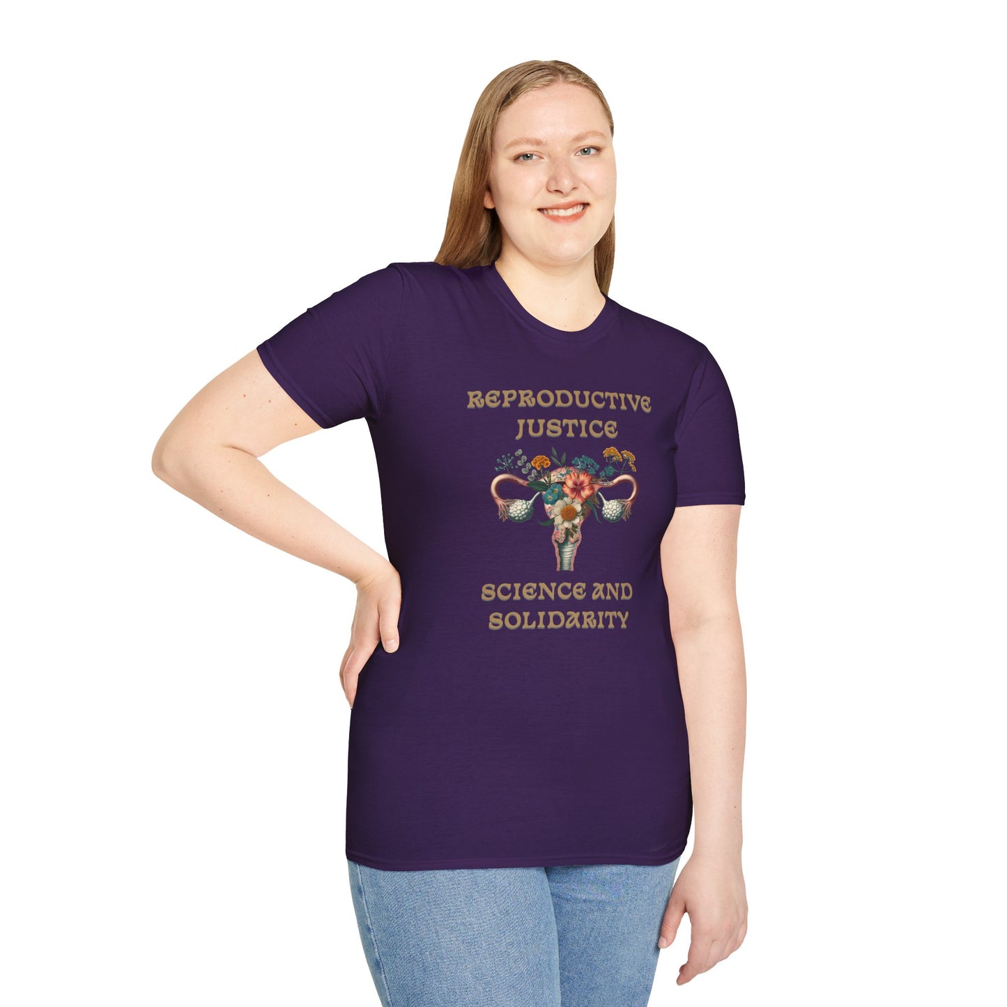 Reproductive Justice Science & Solidarity Uterus T-Shirt