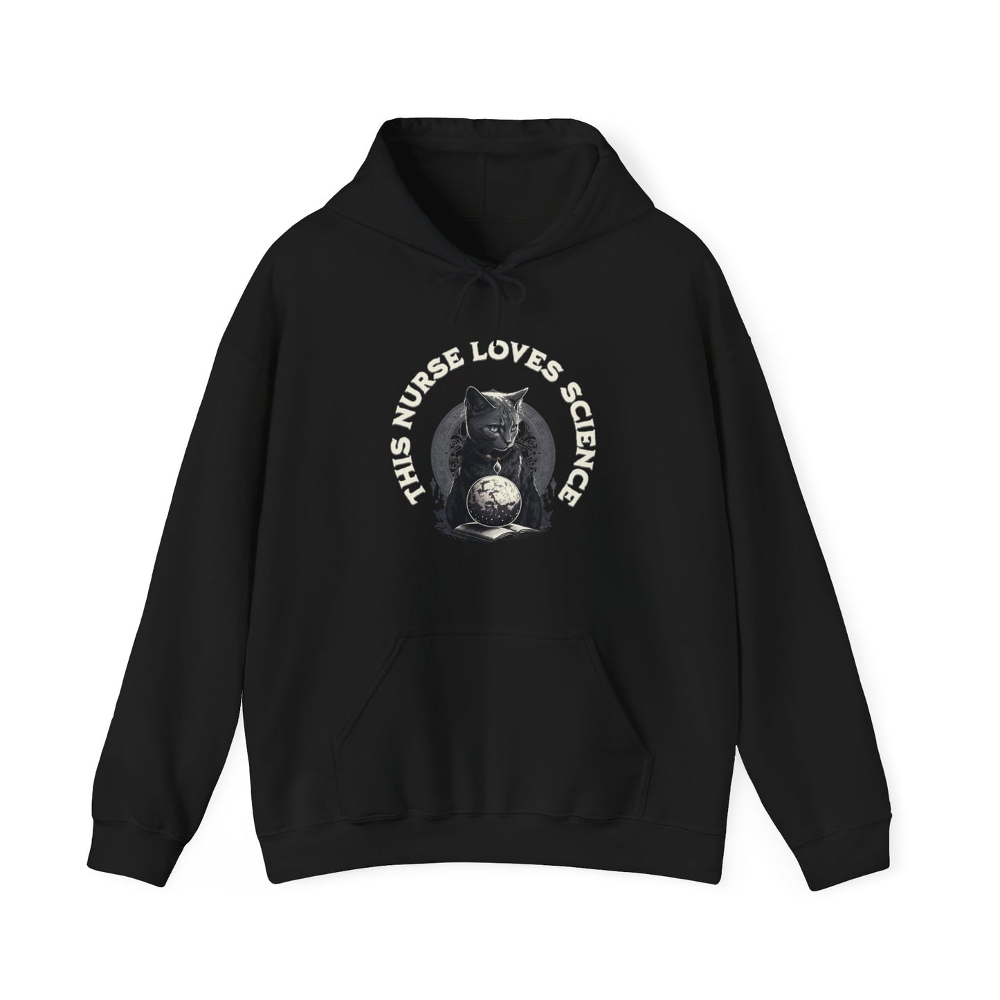 This Nurse Loves Science Cat Hoodie Sweatshirt