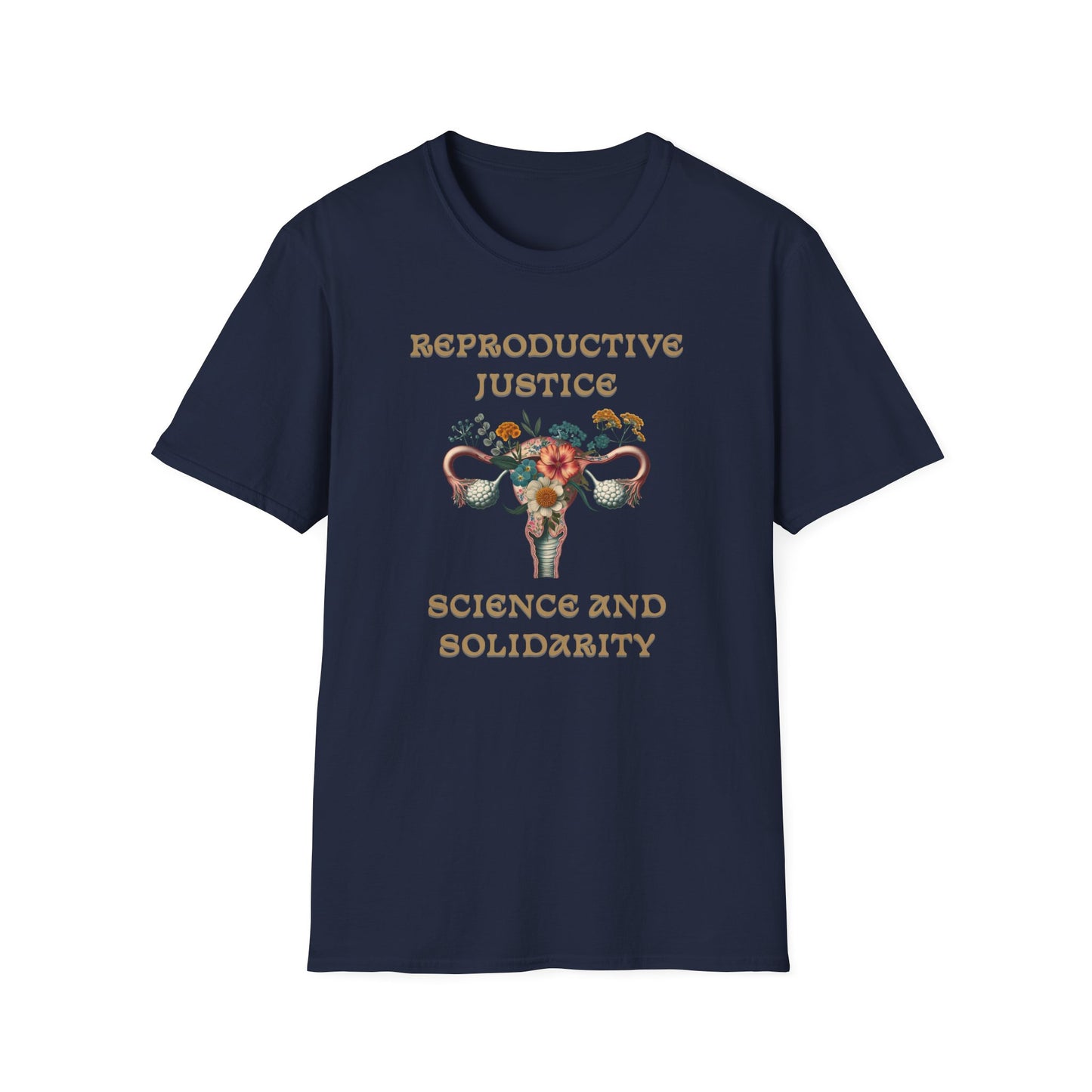 Reproductive Justice Science & Solidarity Uterus T-Shirt