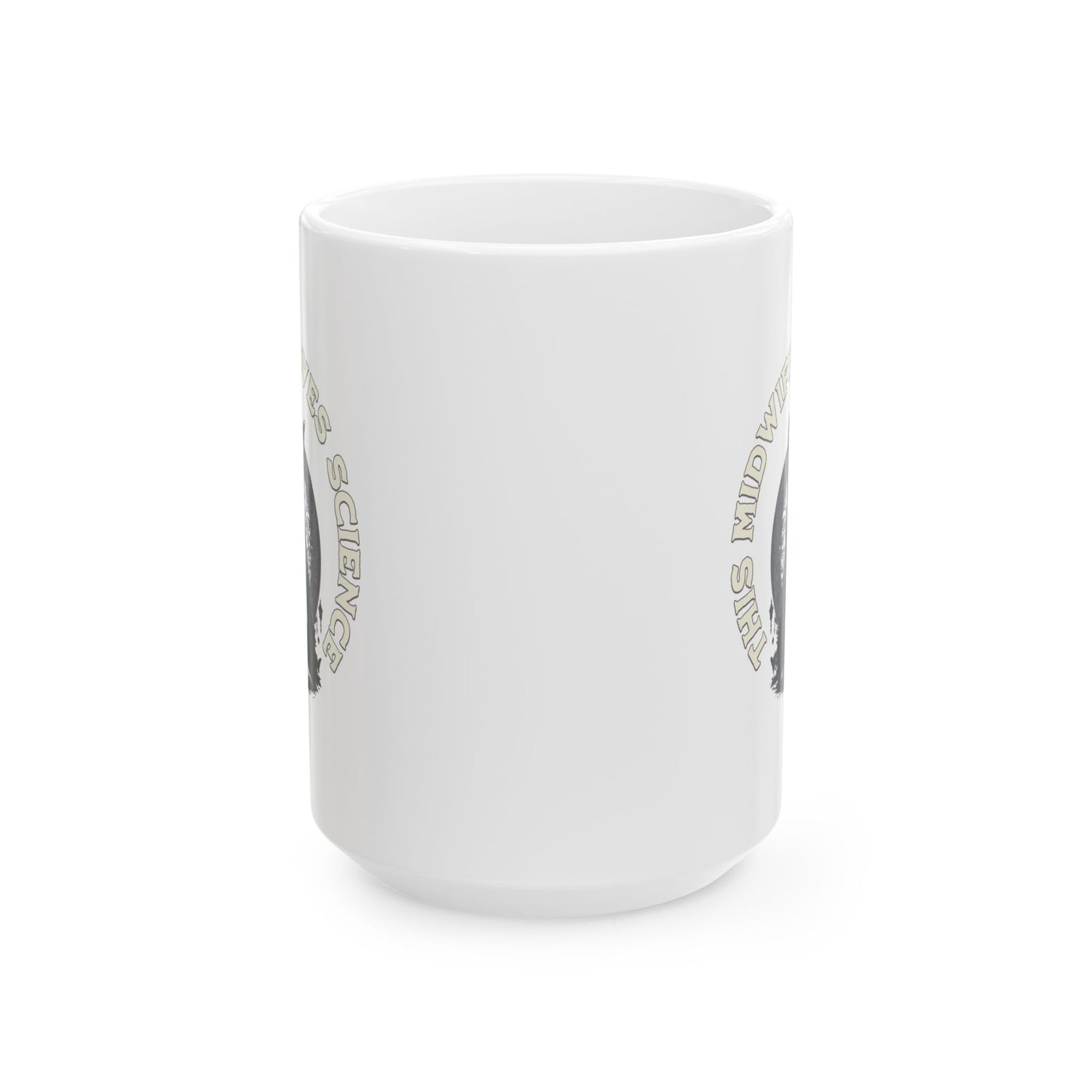 This Midwife Loves Science Cat Mug