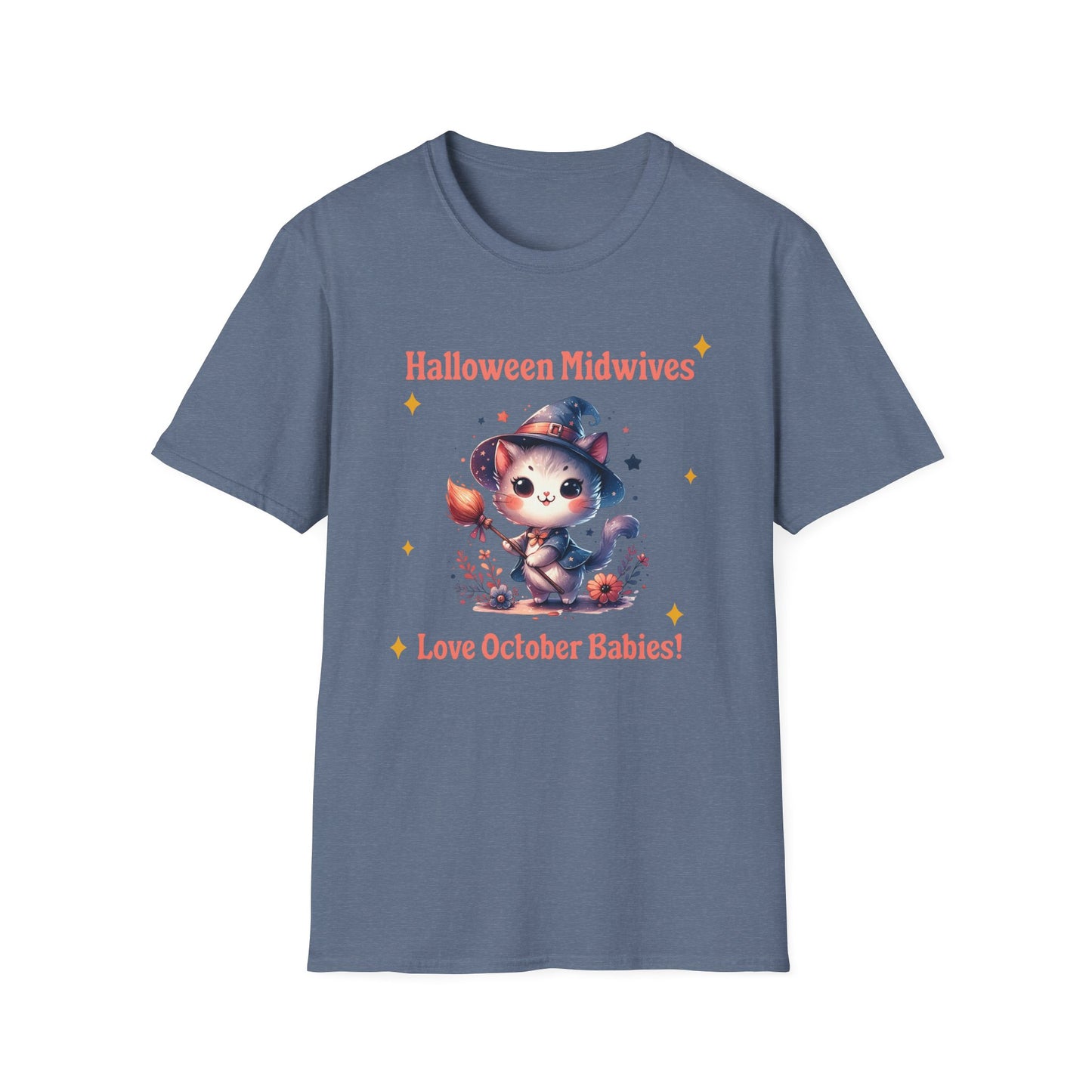 Halloween Midwife T-Shirt Midwives Love October Babies