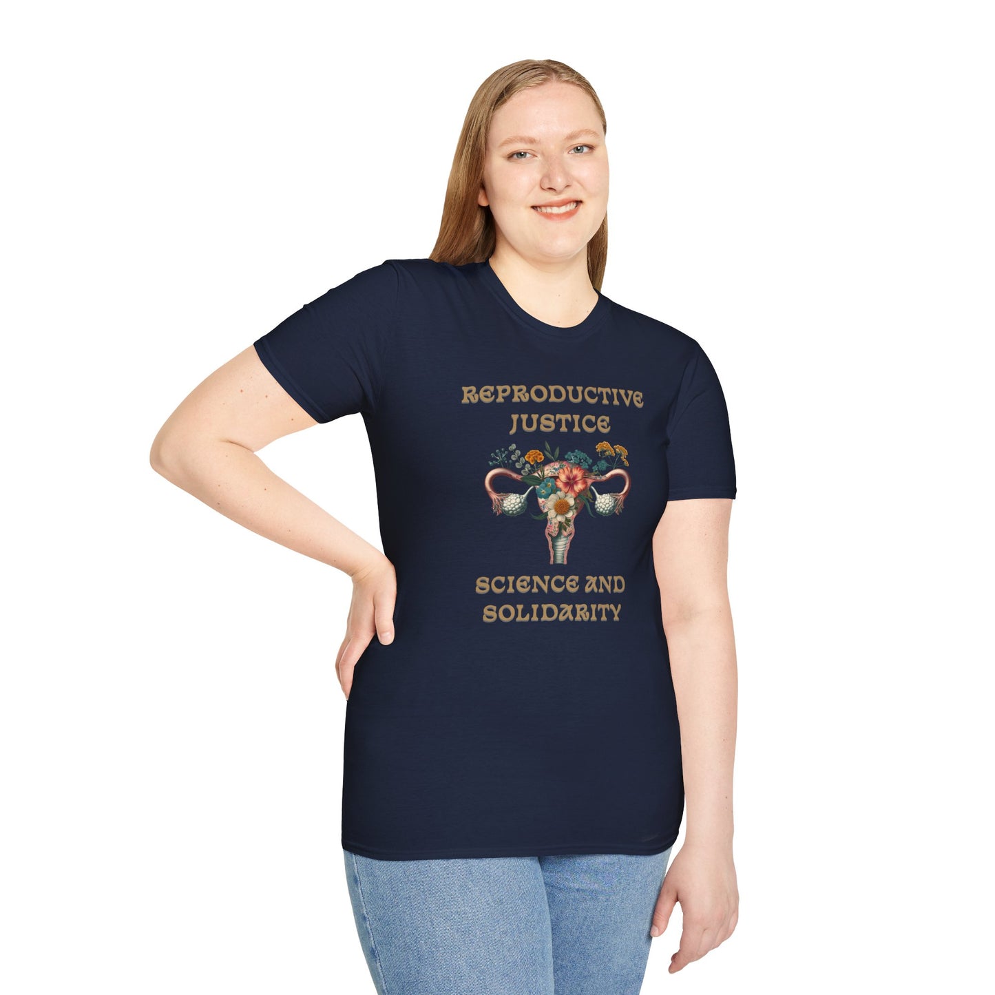 Reproductive Justice Science & Solidarity Uterus T-Shirt