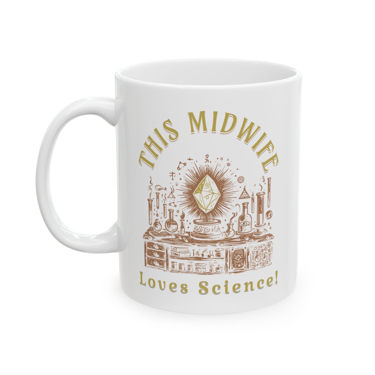 This Midwife Loves Science Mug
