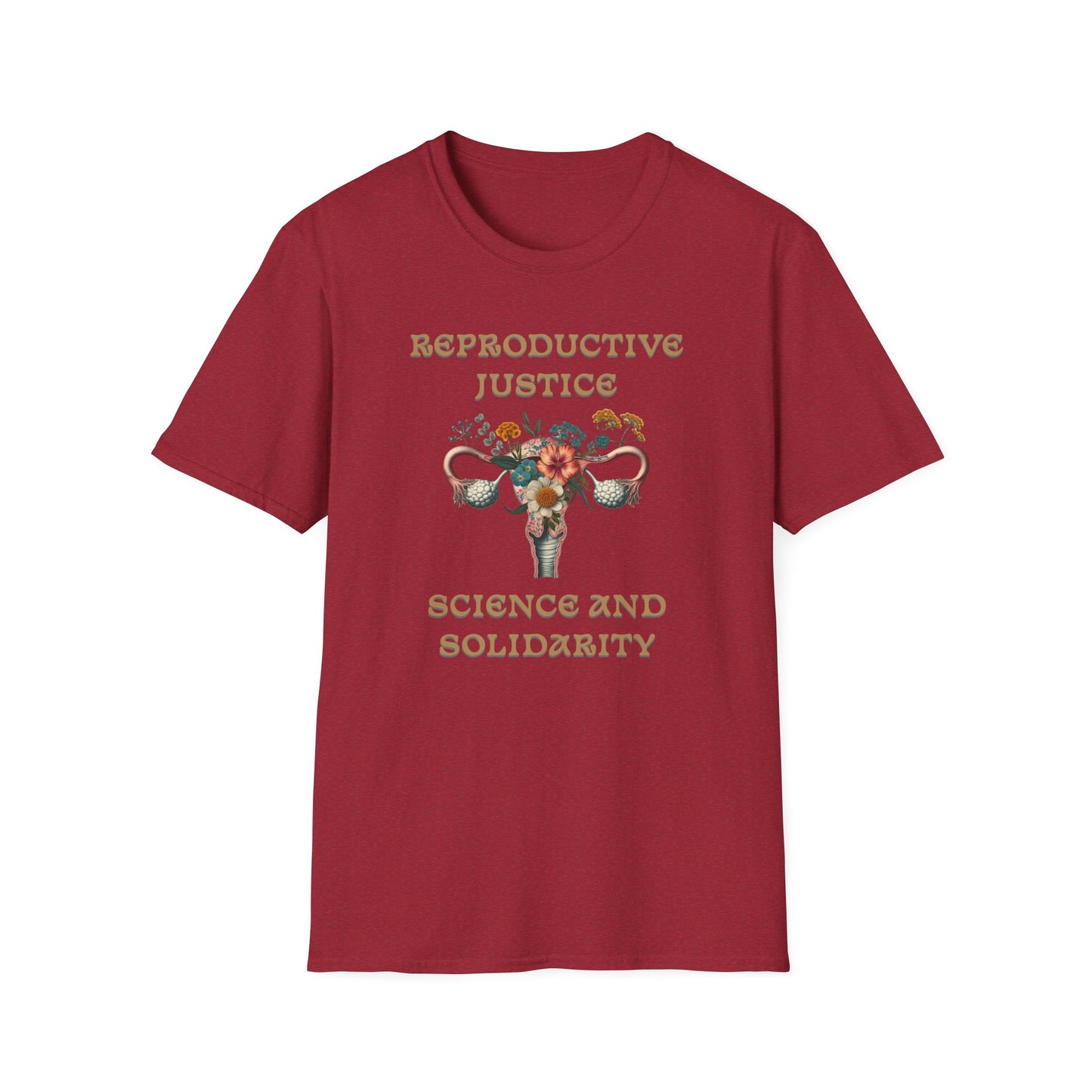 Reproductive Justice Science & Solidarity Uterus T-Shirt