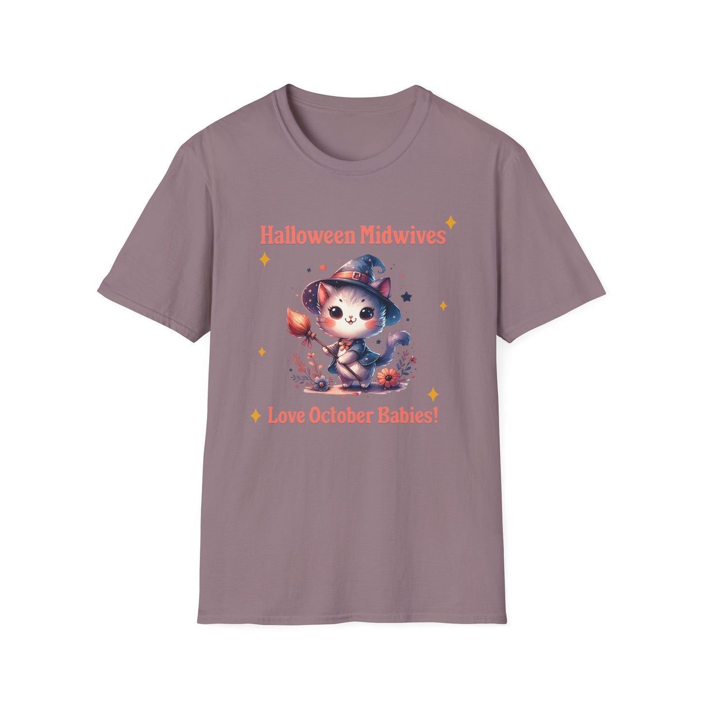 Halloween Midwife T-Shirt Midwives Love October Babies