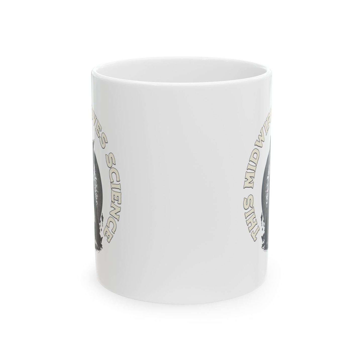 This Midwife Loves Science Cat Mug