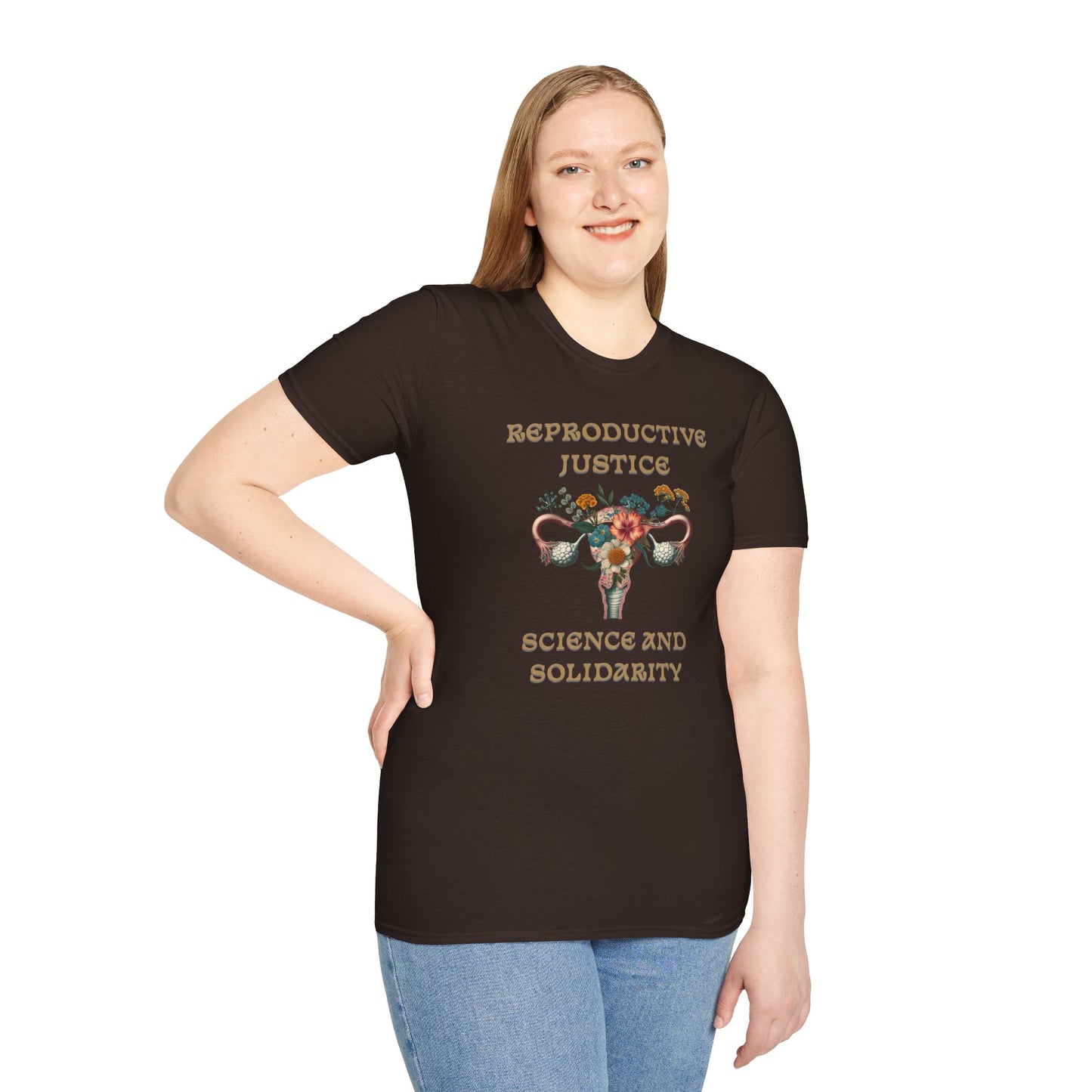Reproductive Justice Science & Solidarity Uterus T-Shirt