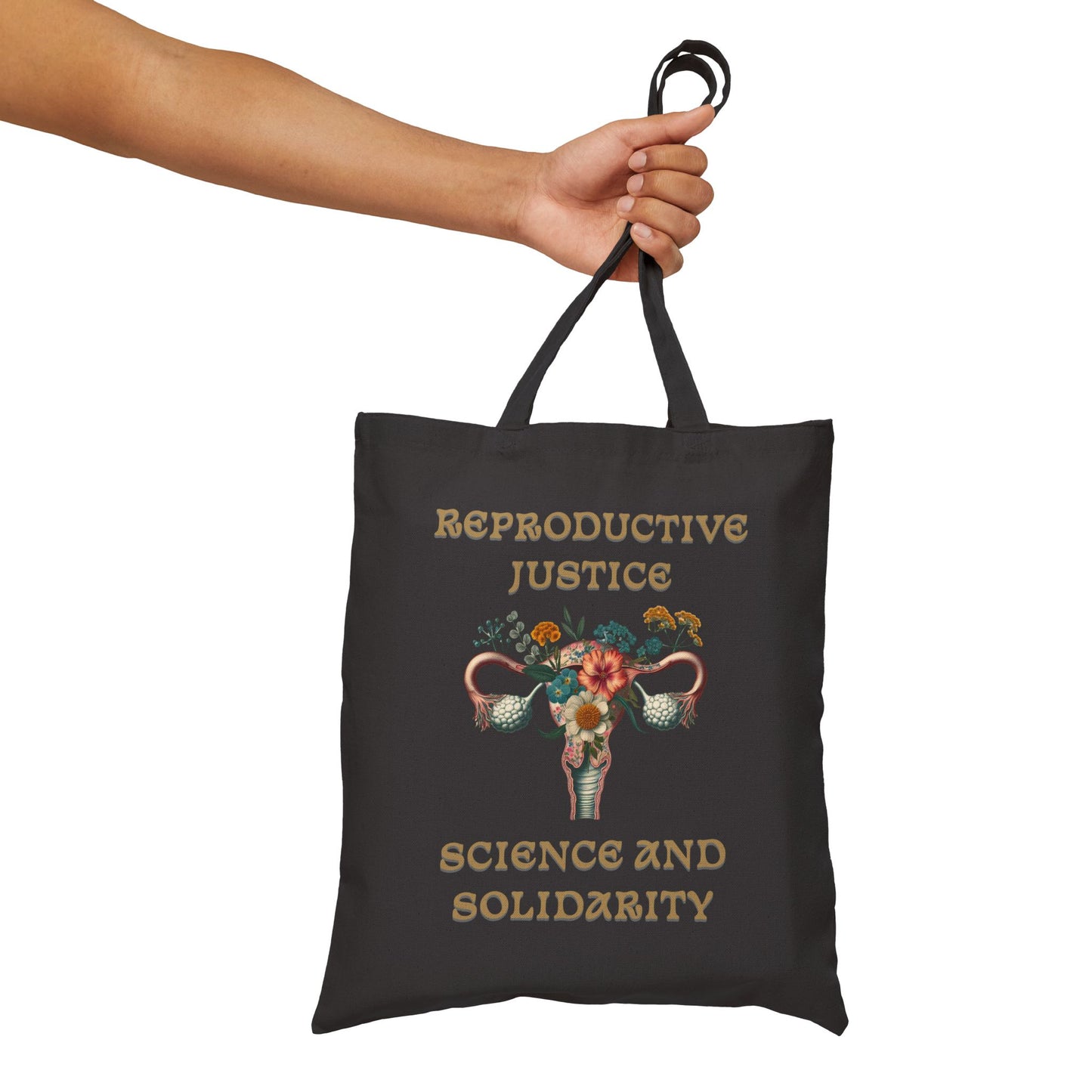 Reproductive Justice Science & Solidarity Uterus Tote Bag