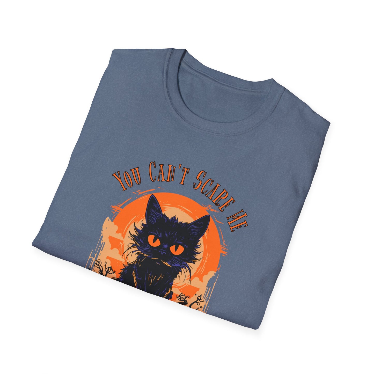 Midwife Halloween T-Shirt Can't Scare Me Black Cat