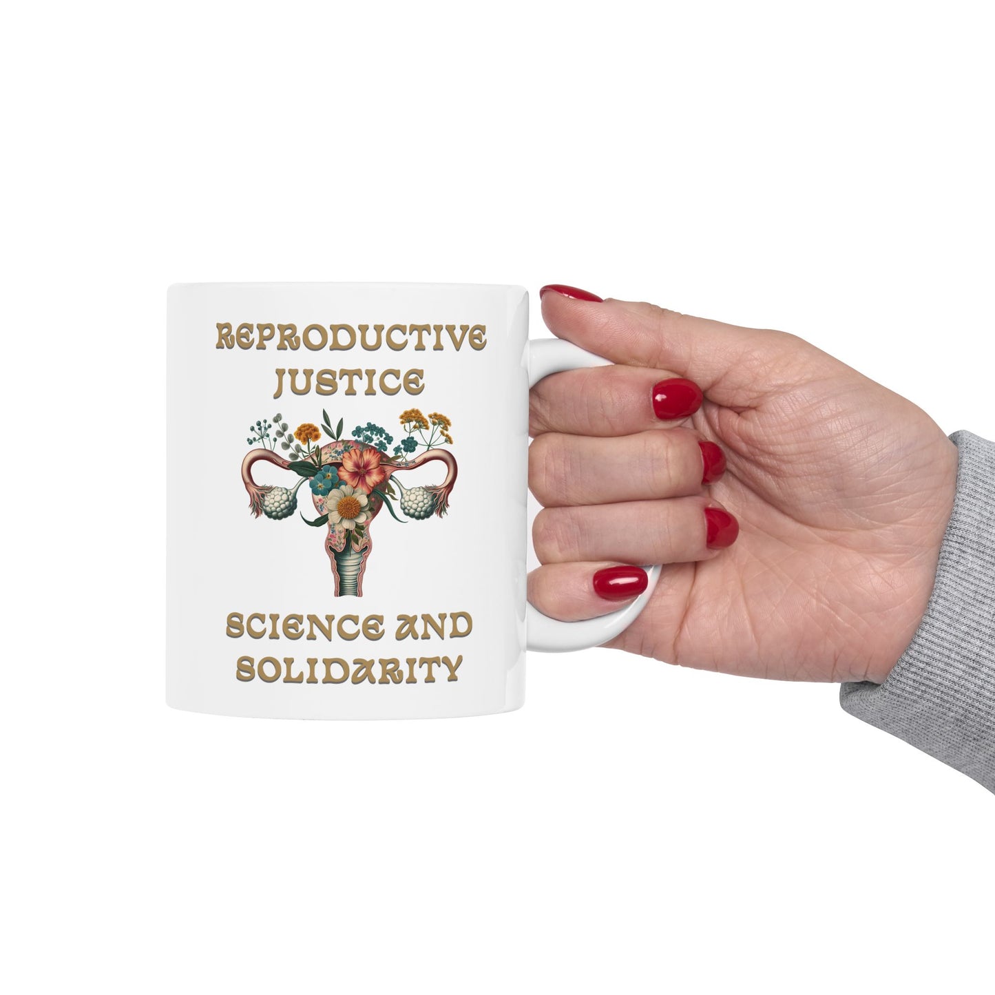 Reproductive Justice Science & Solidarity Uterus Mug