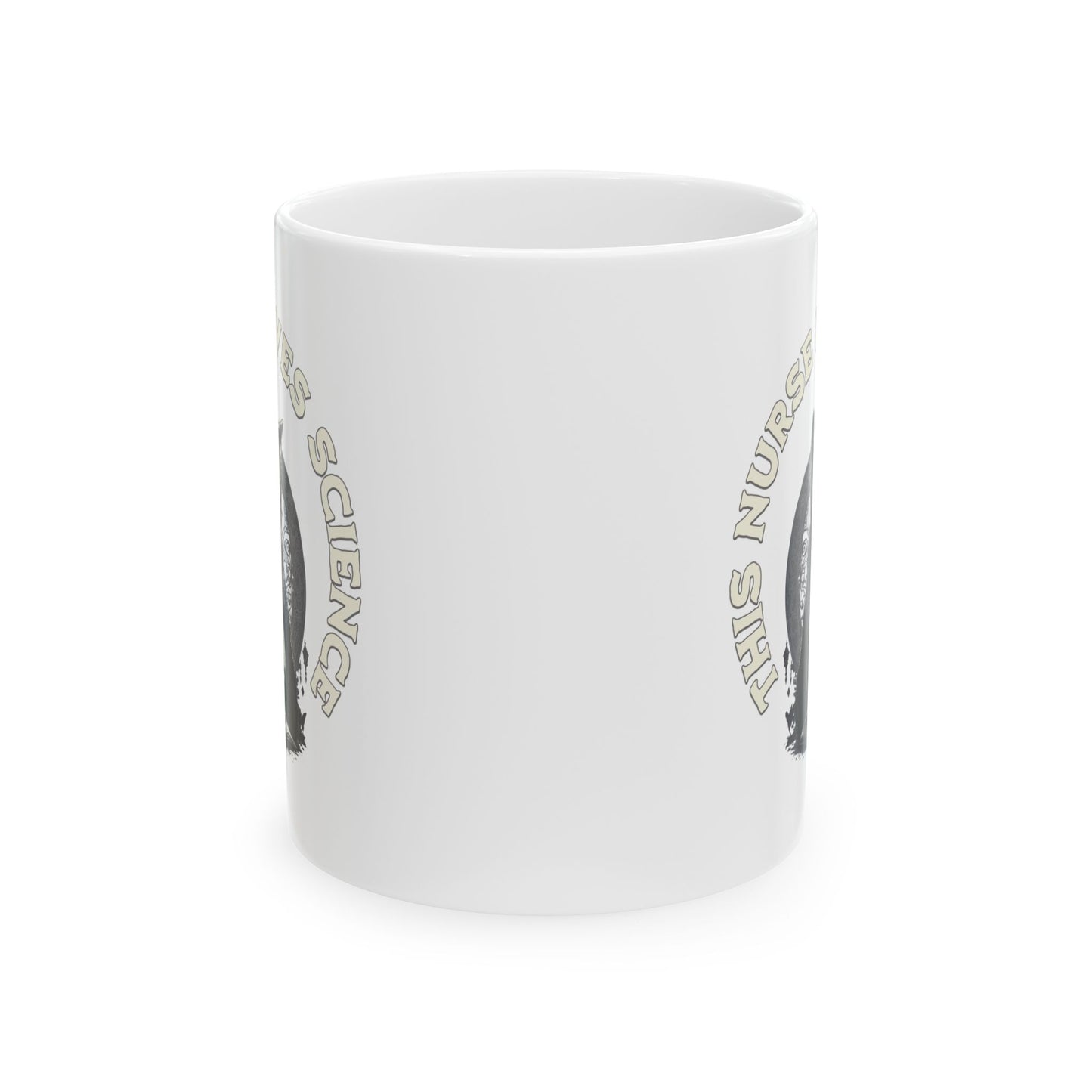 This Nurse Loves Science Cat Mug