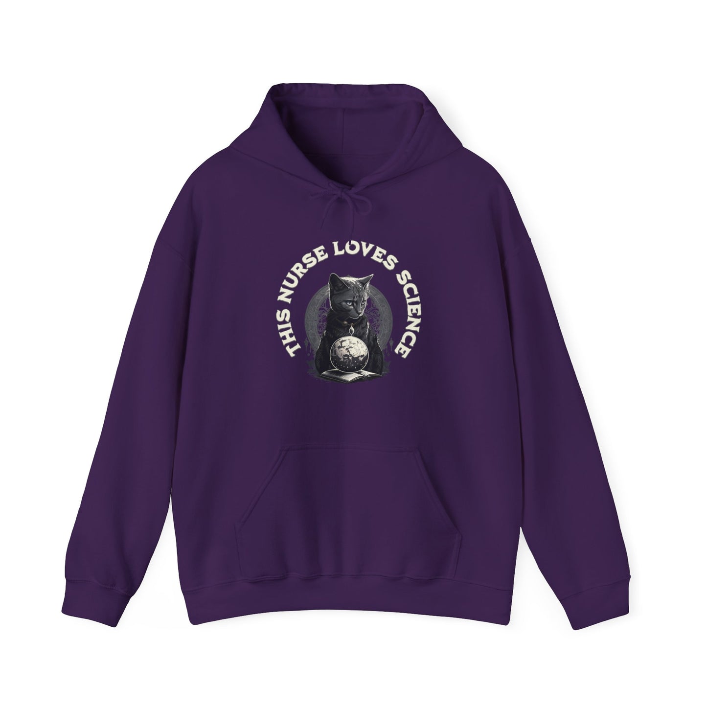 This Nurse Loves Science Cat Hoodie Sweatshirt