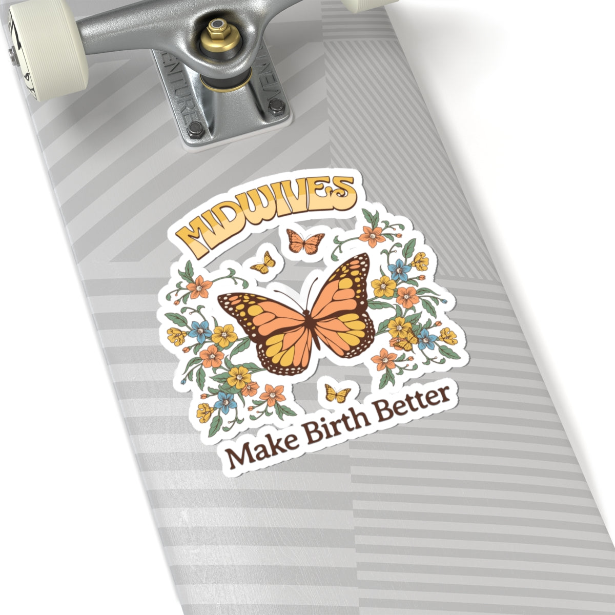 Midwives Make Birth Better Butterfly Midwife Sticker