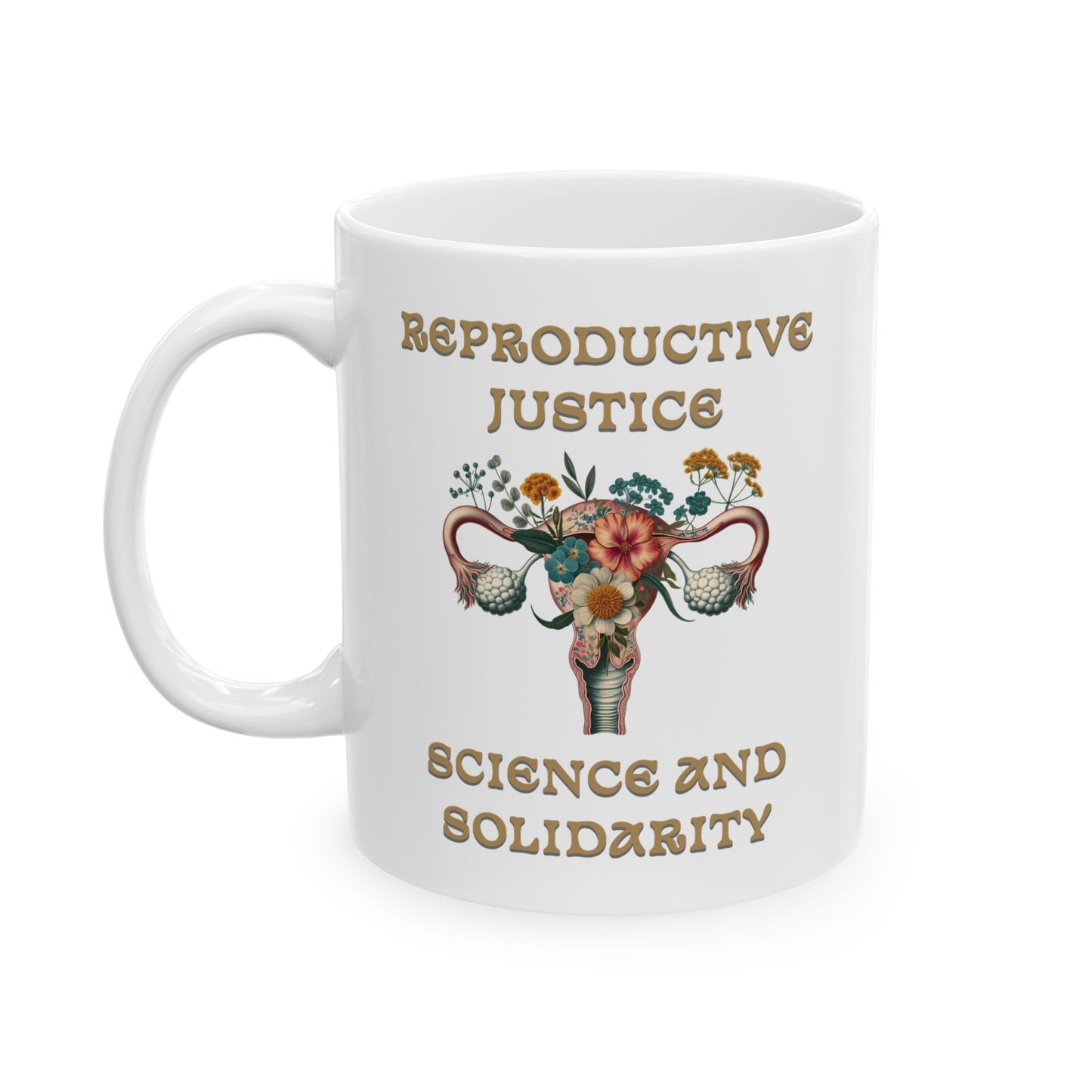 Reproductive Justice Science & Solidarity Uterus Mug