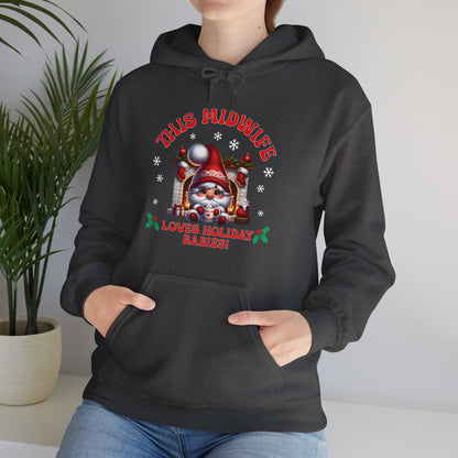 Midwife Loves Holiday Babies Hoodie Sweatshirt