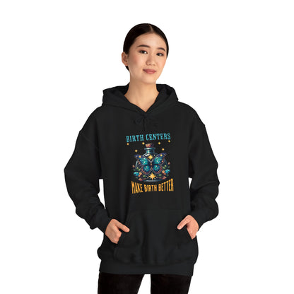 Birth Centers Make Birth Better - Butterfly Hoodie Sweatshirt