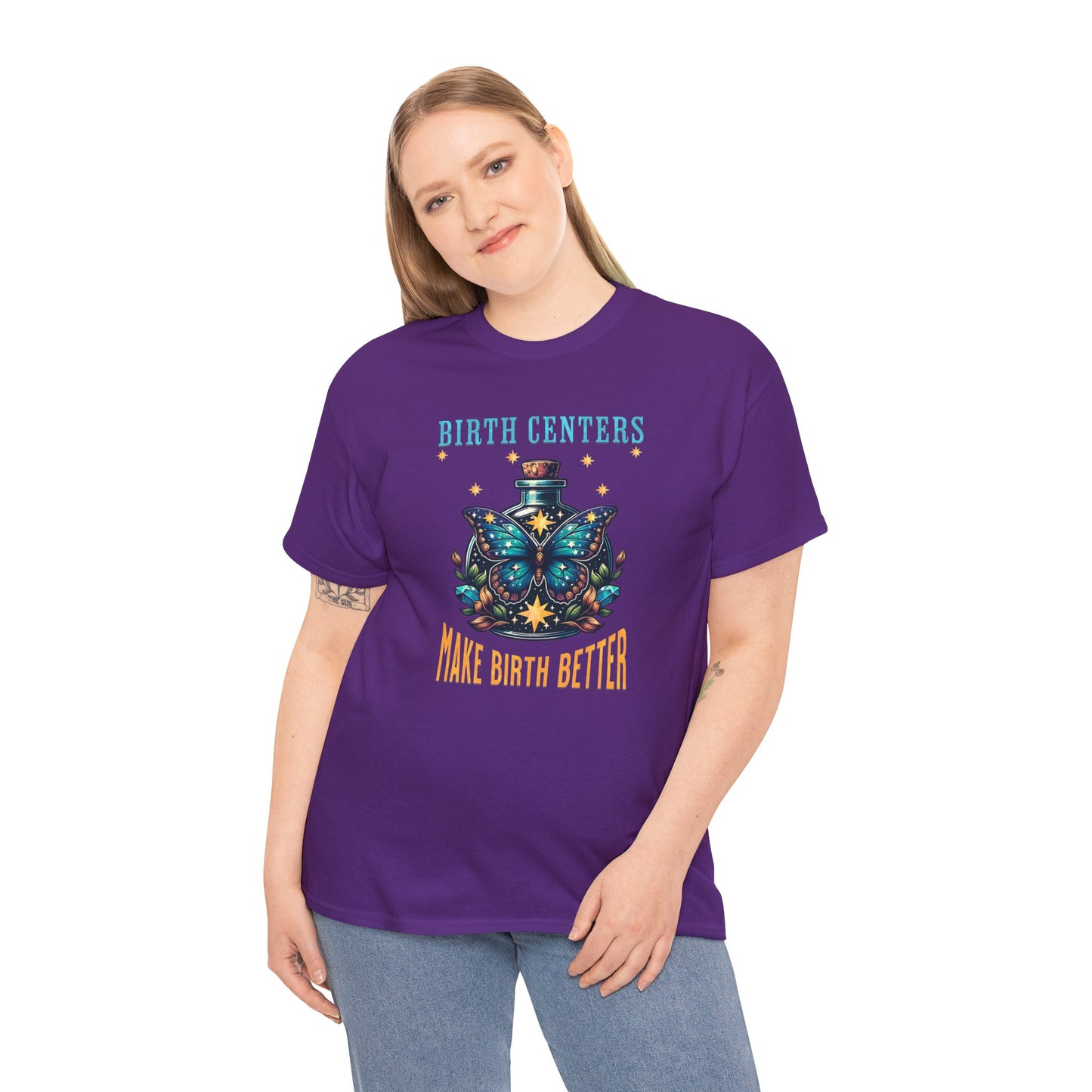 Birth Centers Make Birth Better Butterfly T-shirt