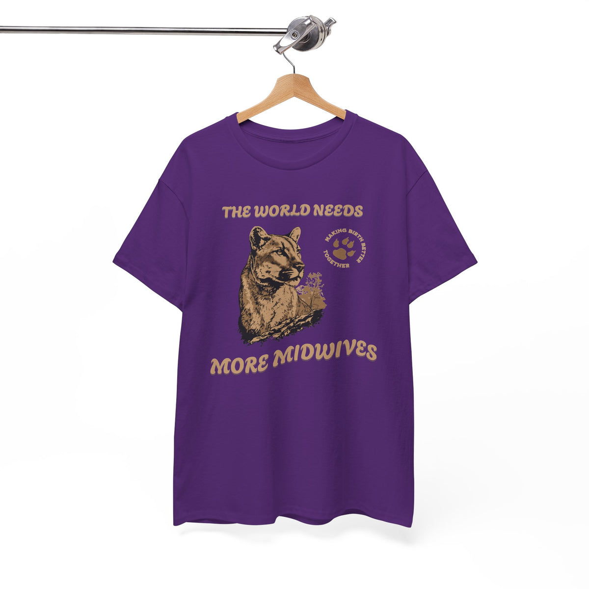 World Needs More Midwives Cougar Midwife T-shirt