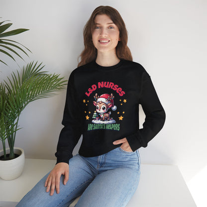 L&D Nurses Are Santa's Helpers Sweatshirt