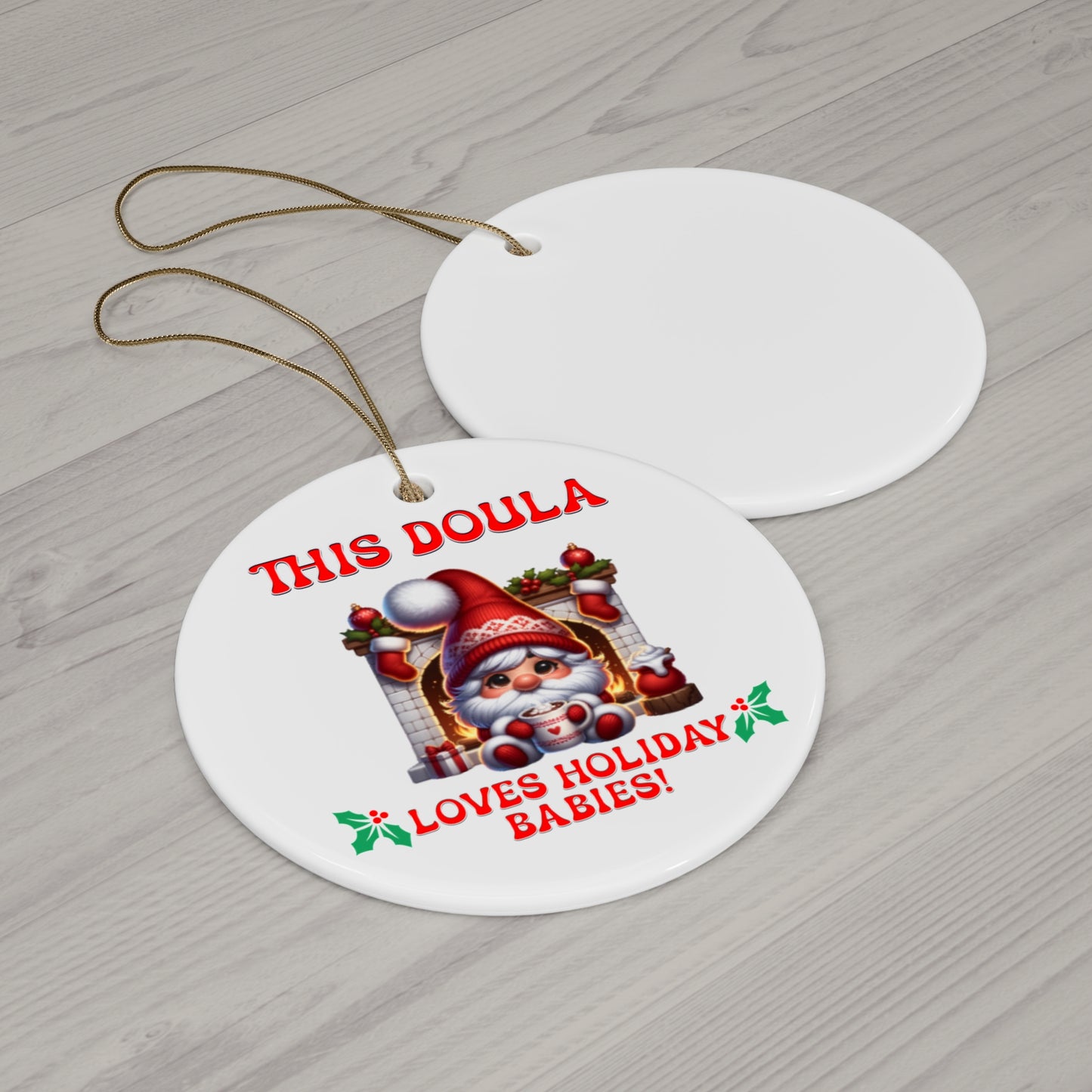 Doula Loves Holiday Babies Ornament