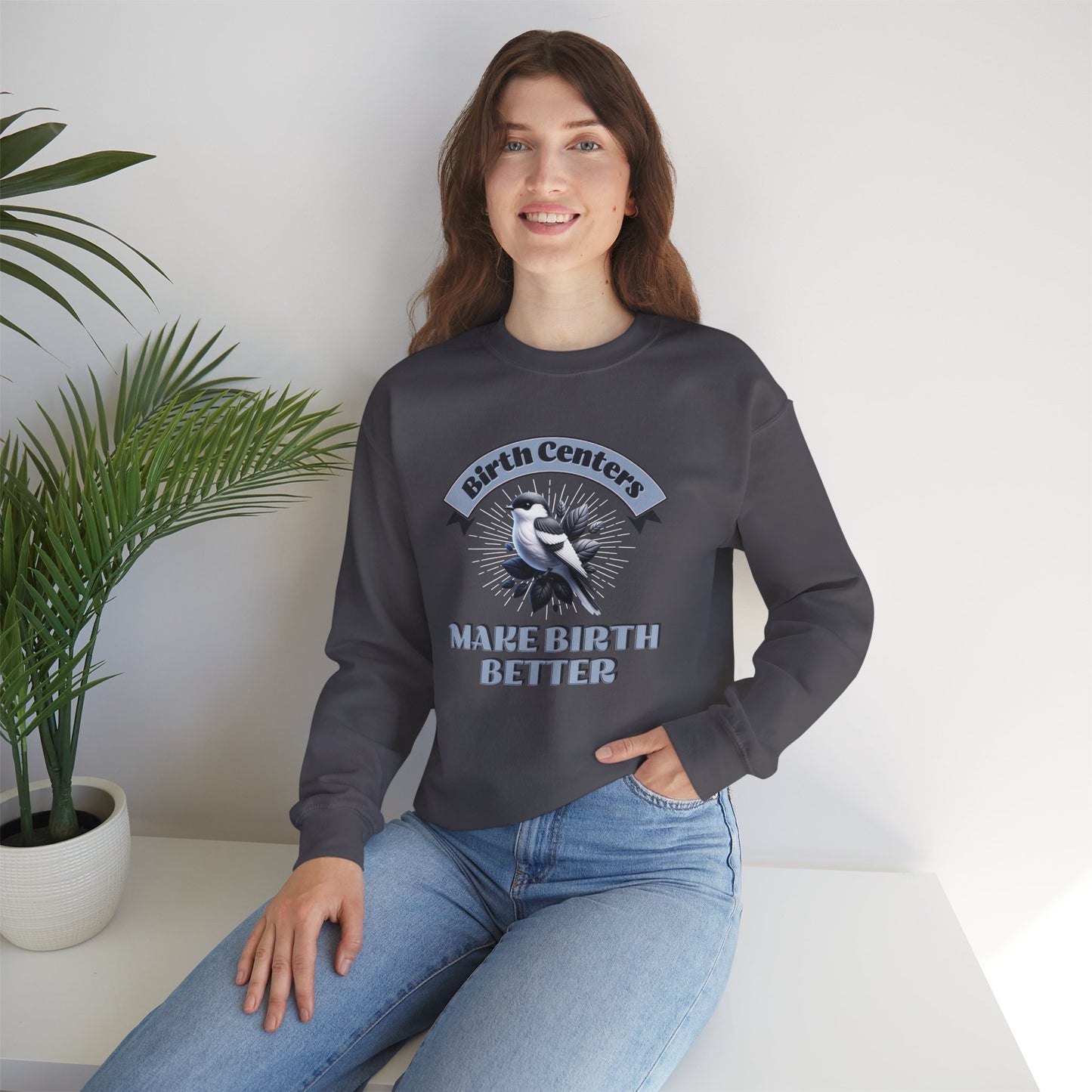 Birth Centers Make Birth Better Banner Sweatshirt